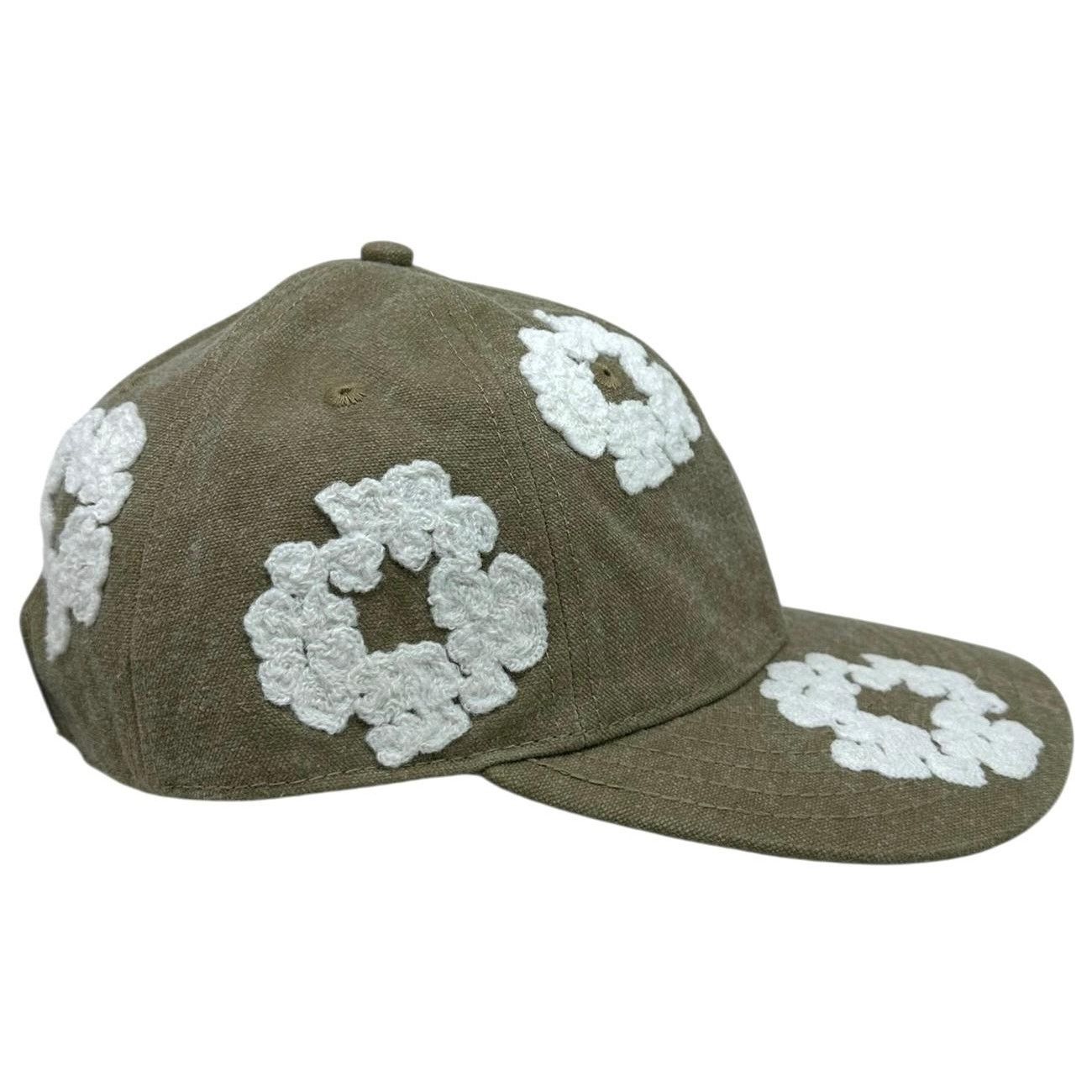 DENIM TEARS Denim Tears Cotton Wreath Dyed Strapback Hat Cap in Beige Size ONE SIZE - 3 Thumbnail