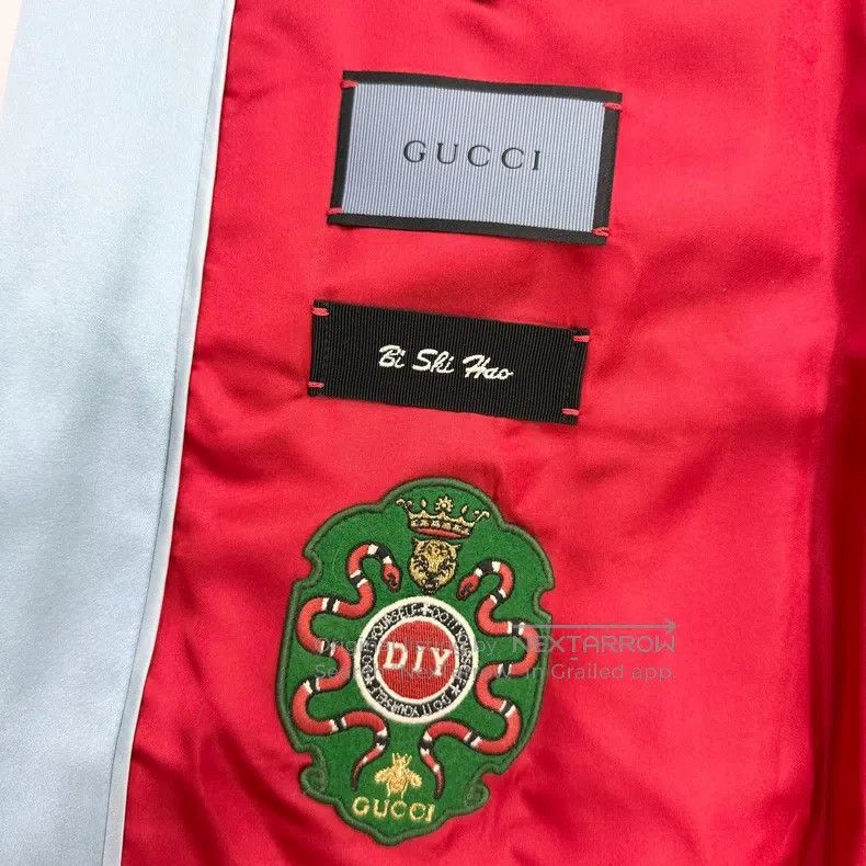 Gucci Gucci Size60 Heavy industry gold thread flower and bird emb Size US XXL / EU 58 / 5 - 6 Thumbnail