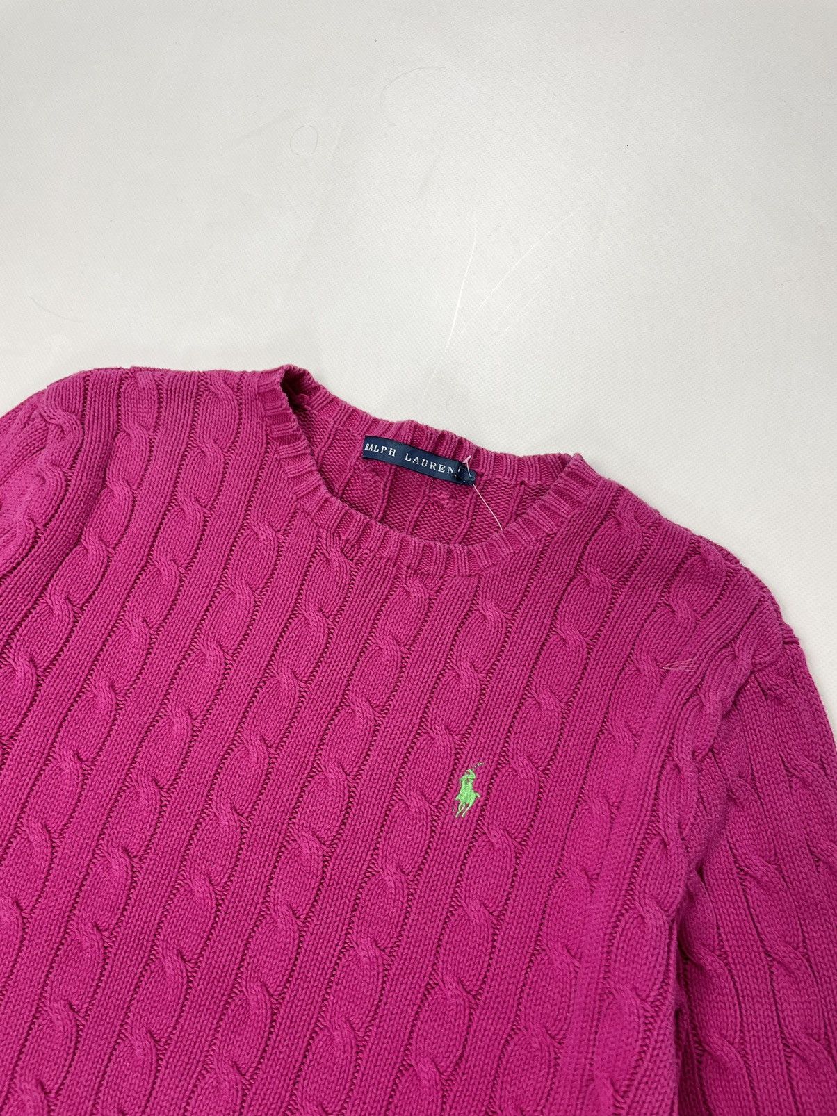Polo Ralph Lauren Polo by Ralph Lauren ( Size L ) Vintage Pink Knit Sweater Size L / US 10 / IT 46 - 2 Thumbnail