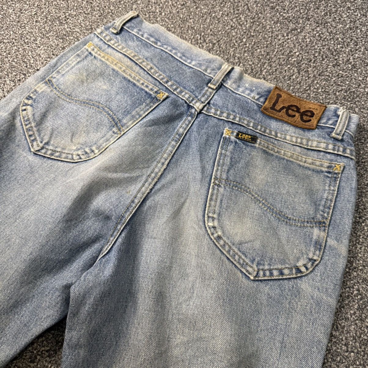 Cowboy Equipment Vintage 90s Lee Usa Thrashed Jeans Size US 32 / EU 48 - 4 Thumbnail