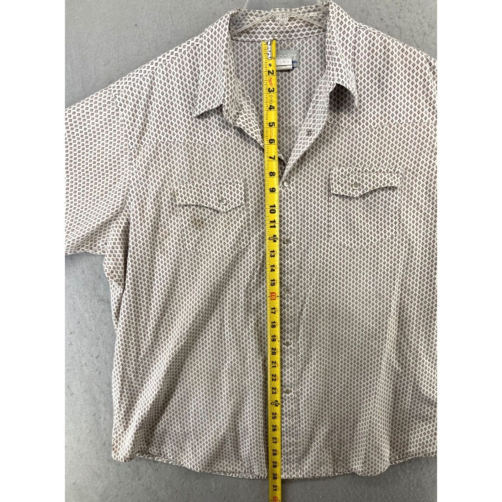 Wrangler Wrangler Wrancher Mens Shirt 2XL White Pearl Snap Cowboy White Pearl Snap Shirt 2XL Mens Wrangler Wrancher Cowboy Size US XXL / EU 58 / 5 - 3 Thumbnail