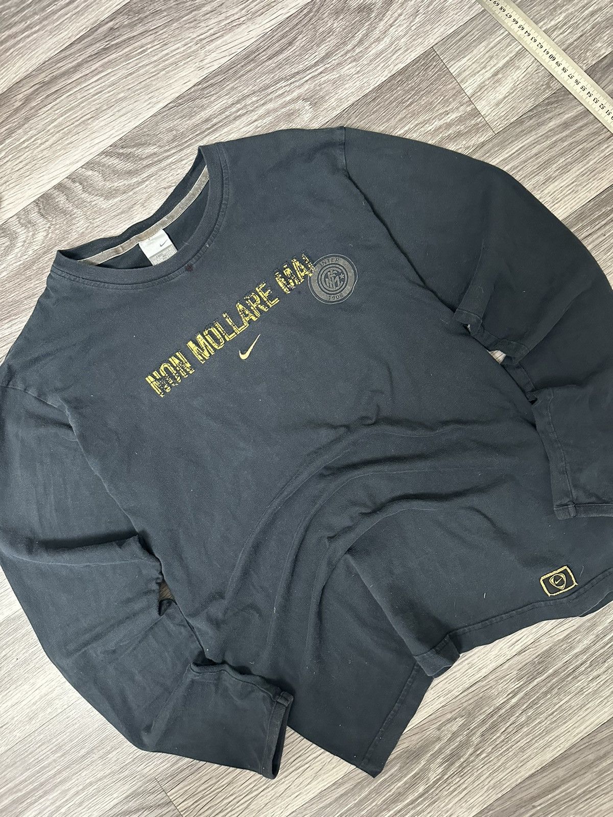 Nike × Vintage Nike Vintage Inter Milan Mon Moralle Mai longsleeve Size US L / EU 52-54 / 3 - 2 Thumbnail