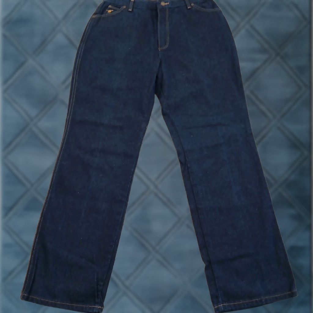 Wrangler VINTAGE Wrangler Jeans Women High Rise 31x31 Blue Denim 18 Regular Cotton 100% Straight Dark Desert Size 28" / US 6 / IT 42 - 1 Thumbnail