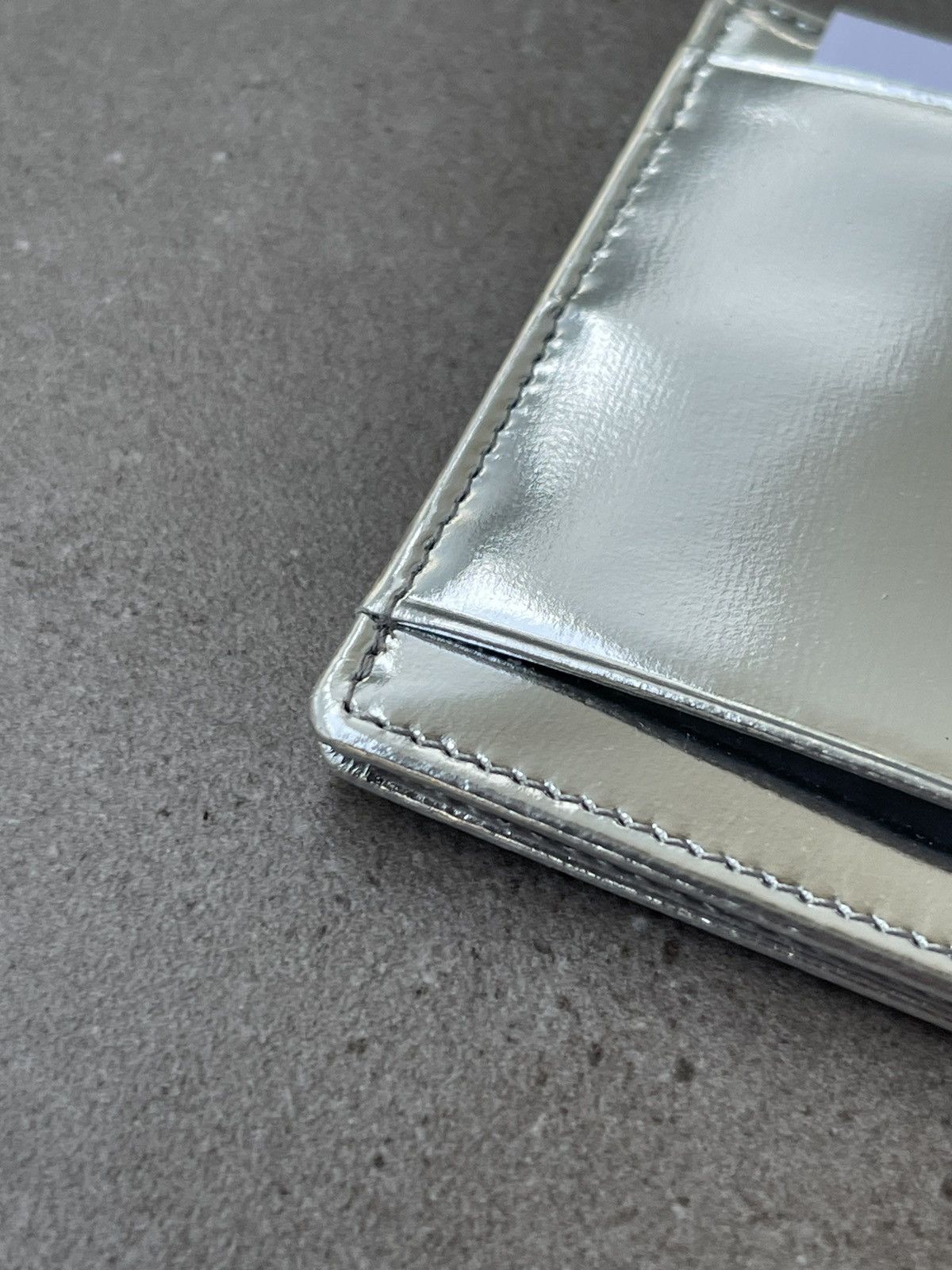Other !DS! SS23 PB 0110 Silver Patent Leather Cardholder Size ONE SIZE - 4 Thumbnail
