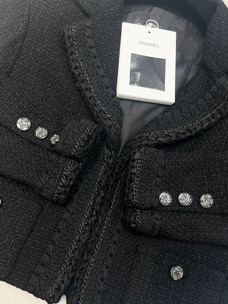 Chanel Chanel 22C Early Spring Vacation Series 36-size black twee Size XS / US 0-2 / IT 36-38 - 3 Thumbnail