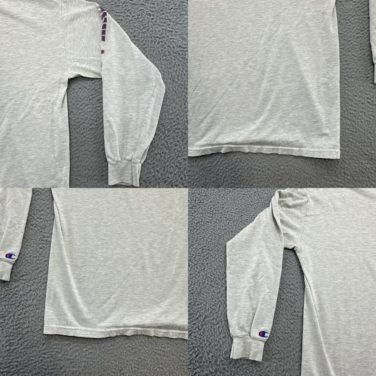 Champion VINTAGE Champion US Olympic Training Center Do Not Remove Chula Vista Long Sleeve Graphic Print Crew Neck Cotton Knit Gray M Men 90s Sports USA Shirt Size US M / EU 48-50 / 2 - 10 Thumbnail