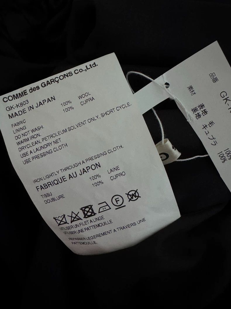 Comme des Garcons Comme Des Garcons Black wool vest Size M / US 6-8 / IT 42-44 - 3 Thumbnail