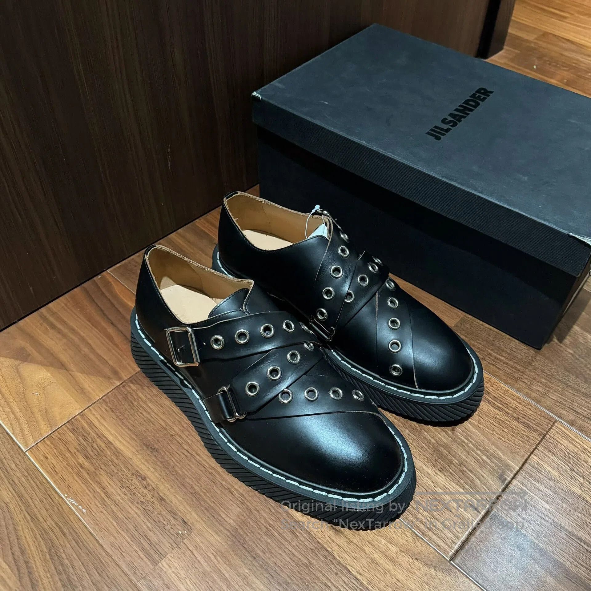 Jil Sander Jil Sander Black Studded Ankle Boots. Size US 8.5 / IT 38.5 - 1 Thumbnail