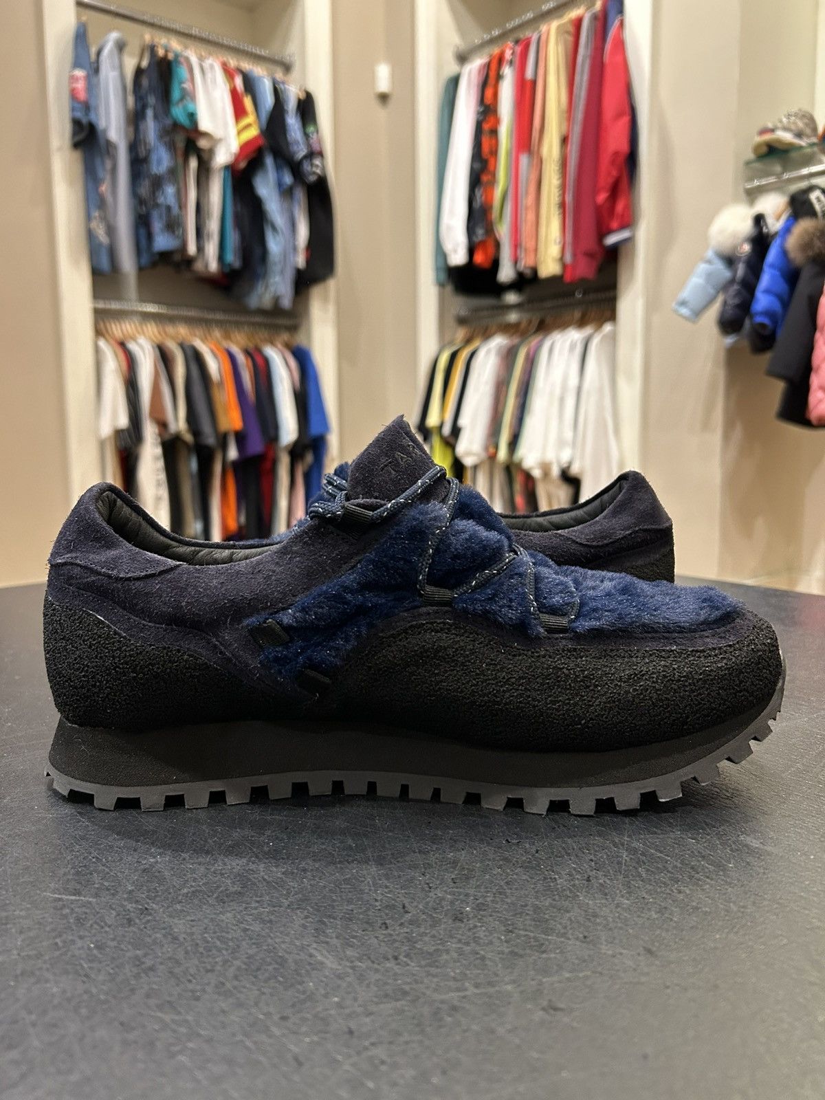 Engineered Garments Engineered Garments X Tarvas Forest Bather Navy Size US 10.5 / EU 43-44 - 4 Thumbnail