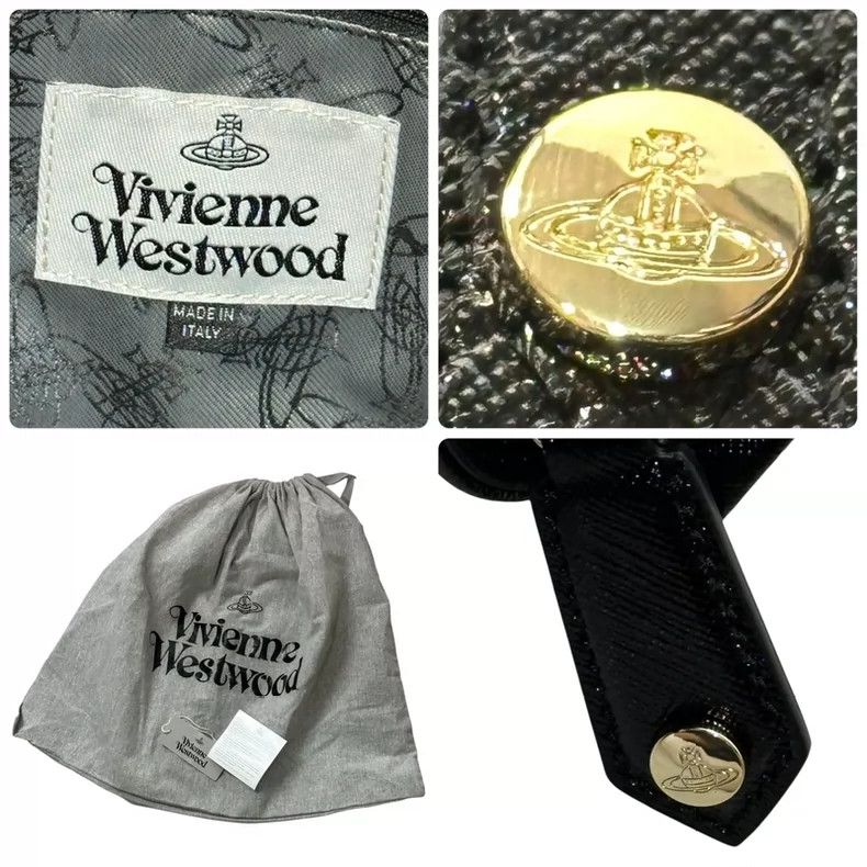 Vivienne Westwood Vivienne Westwood size os Black enamel love Saturn leather Size ONE SIZE - 6 Thumbnail