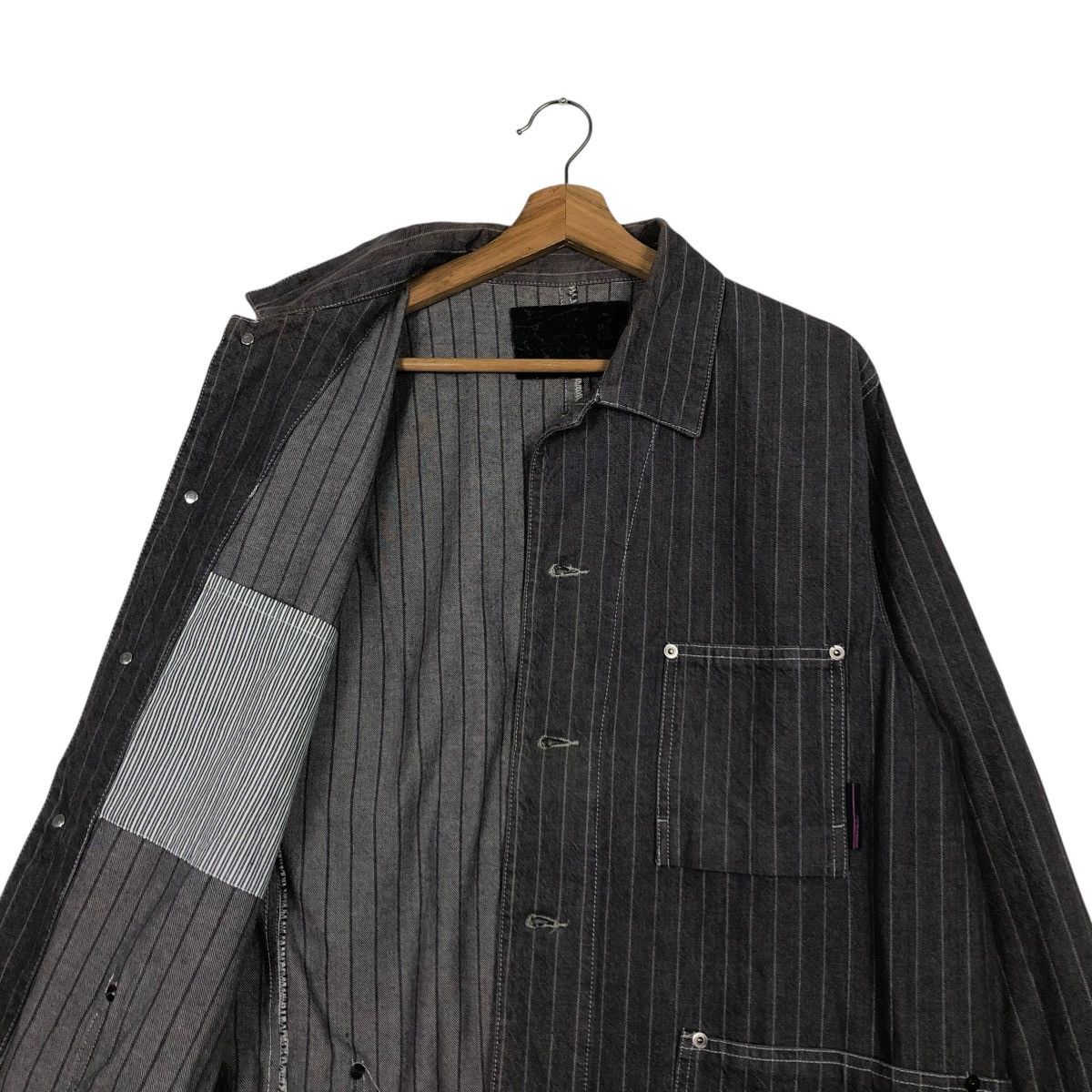 Japanese Brand 🔥VINTAGE HICKORY CHORE JACKET BREATH STRIPED ISSEY MIYAKE Size US M / EU 48-50 / 2 - 14 Thumbnail