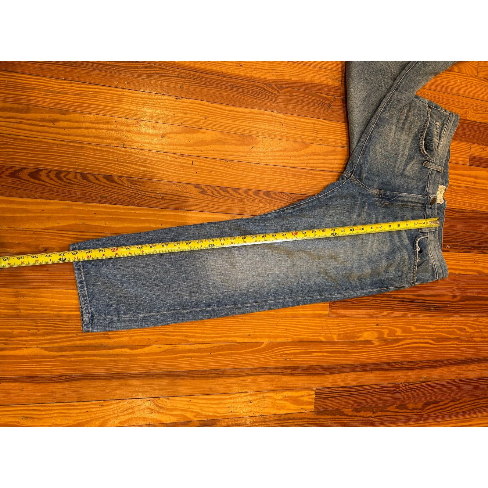 Current/Elliot Current Elliott The Boyfriend Straight Leg Jeans Sz 30 Size 30" / US 8 / IT 44 - 2 Thumbnail
