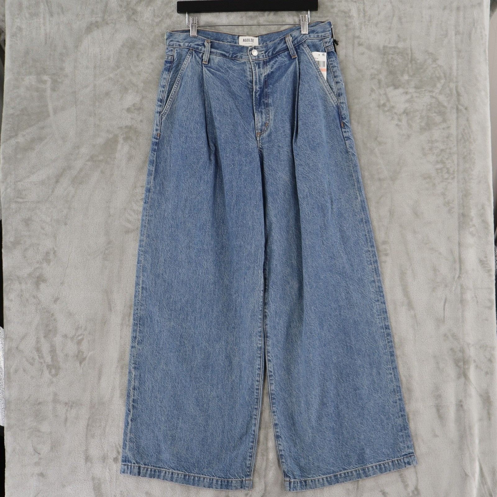 Agolde AGOLDE Ellis Trouser Wide Leg Pleated Jeans Womens 28 NWT Size 28" / US 6 / IT 42 - 1 Thumbnail