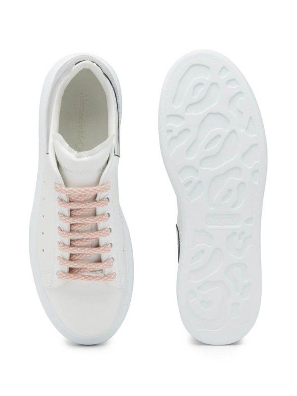 Alexander McQueen o1w1db10925 Oversized Sneaker in White/Silver Size US 6 / IT 36 - 2 Thumbnail