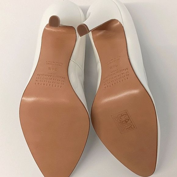 Maison Margiela Maison Margiela White Patent Leather Court Pumps -EU40 Size US 10 / IT 40 - 10 Thumbnail