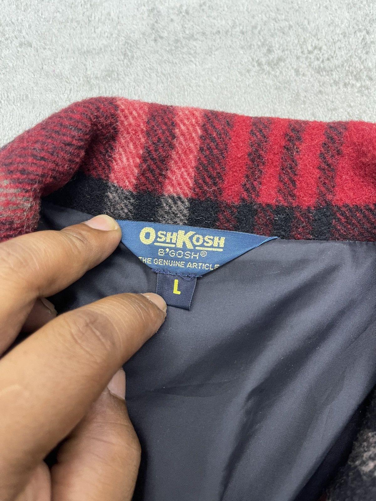 Japanese Brand × Oshkosh × Vintage STEALS💥VTG OSHKOSH B’GOSH WOOL JACKET TARTANS Size US L / EU 52-54 / 3 - 9 Thumbnail