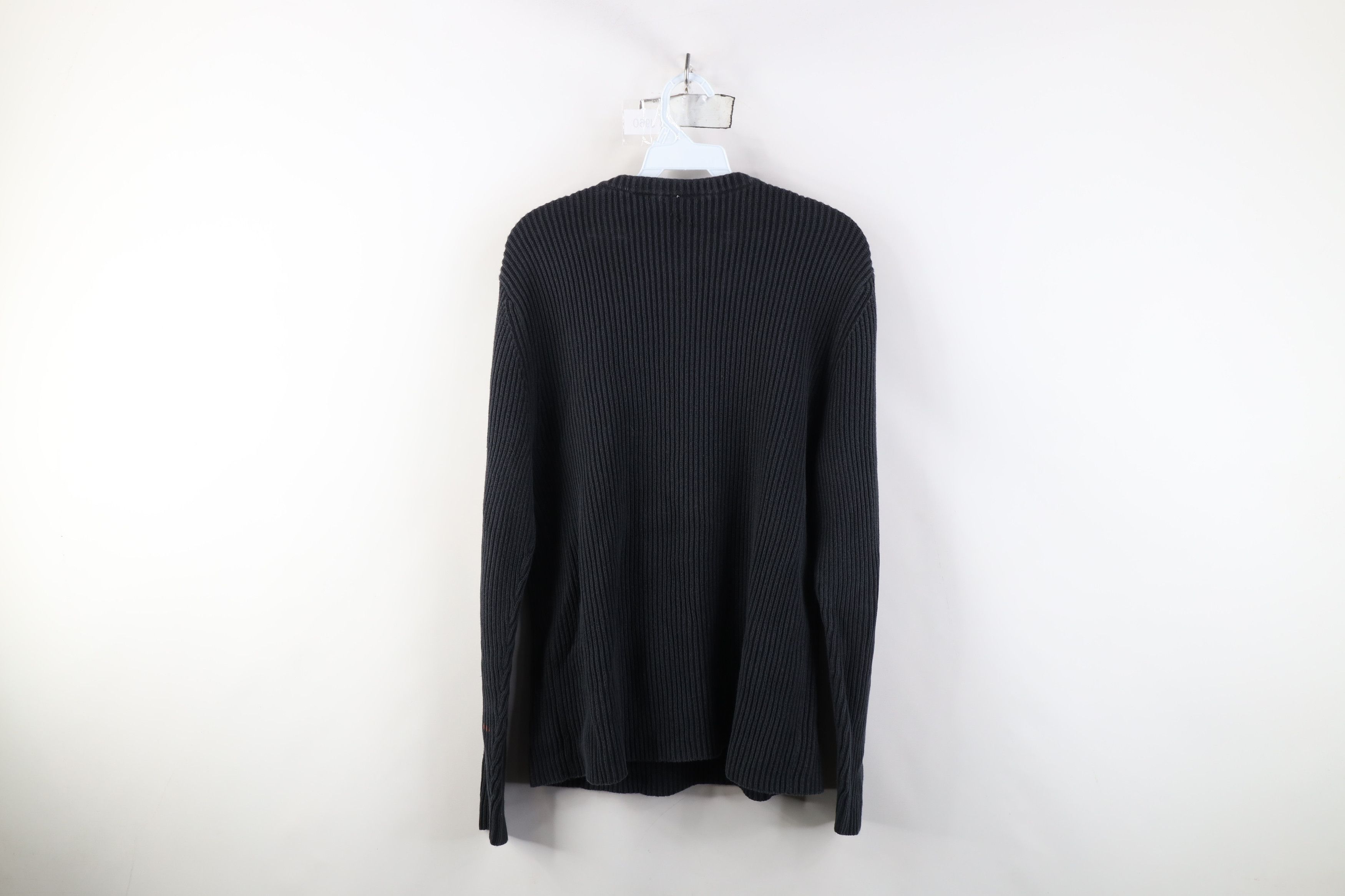 Vintage Vintage 90s Y2K Streetwear Blank Cotton Ribbed Knit Sweater Size M / US 6-8 / IT 42-44 - 9 Thumbnail