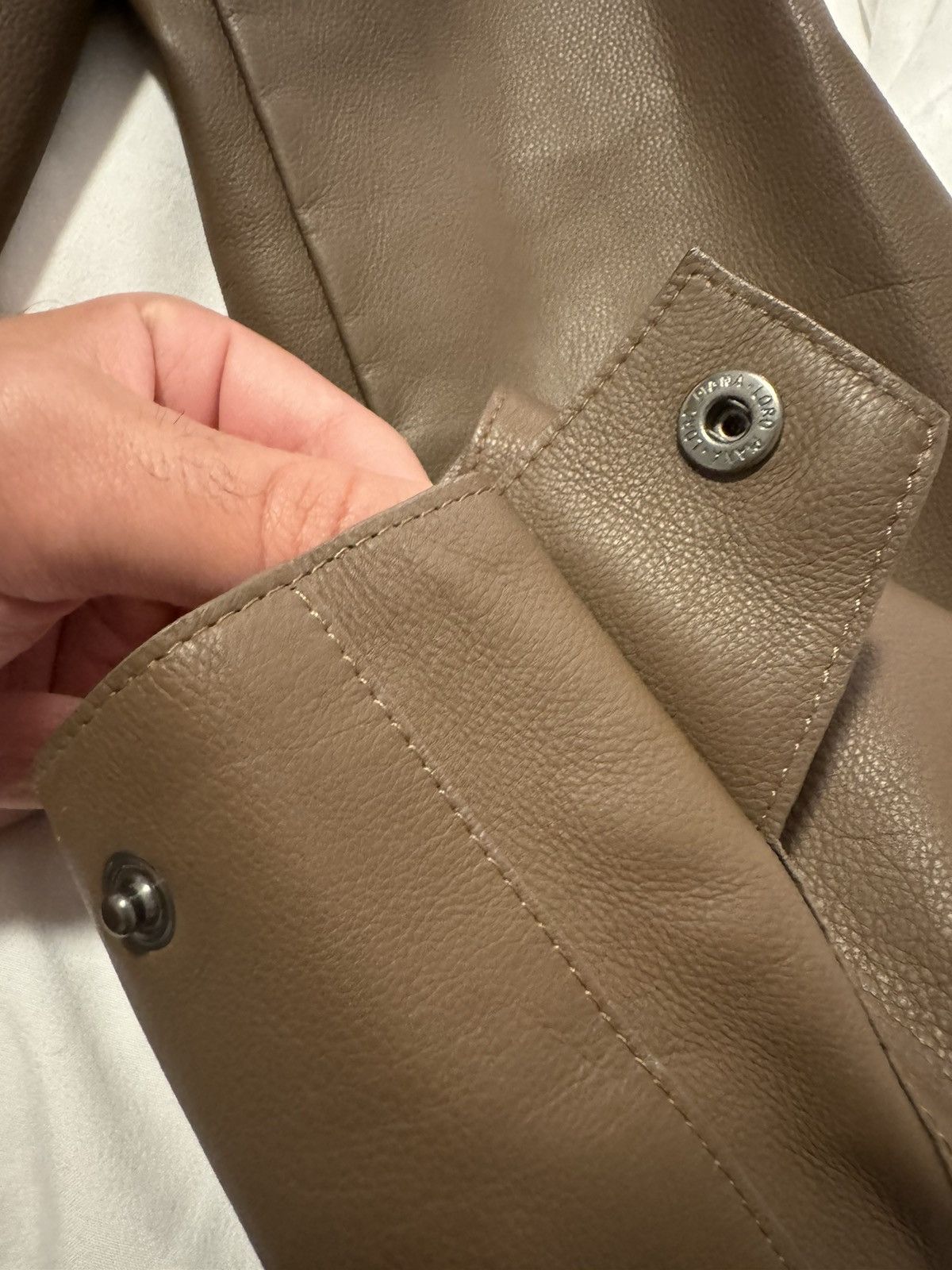 Designer × Loro Piana × Saint Laurent Paris Loro Piana brown leather jacket Size US XL / EU 56 / 4 - 6 Thumbnail