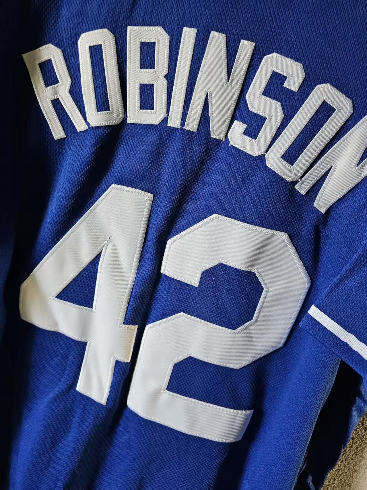 MLB Los Angeles Dodgers #42 Robinson Jersey Blue Size US XL / EU 56 / 4 - 4 Thumbnail