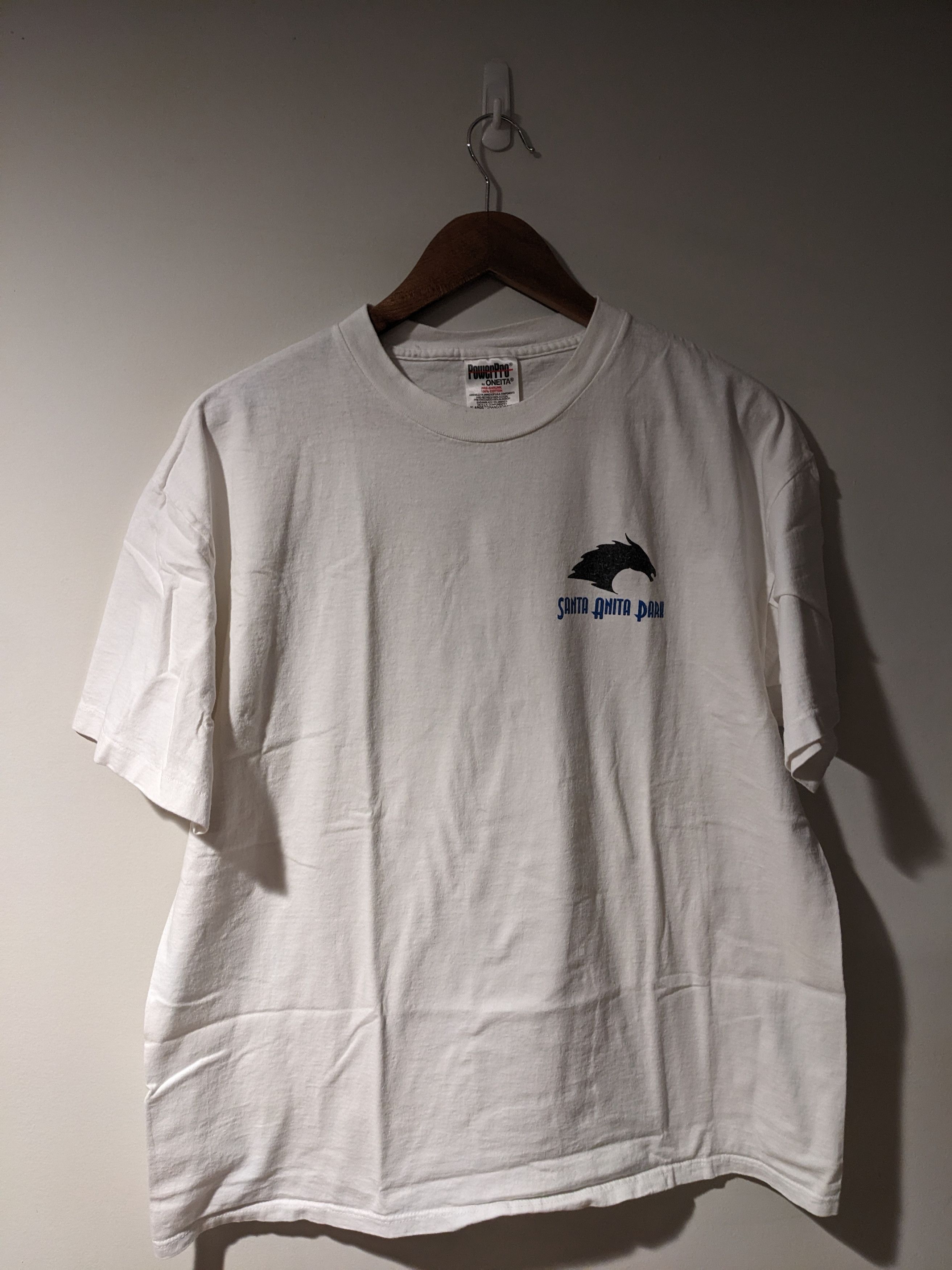 Vintage Vintage 90s Santa Anita Park Horse Animal Racing T-Shirt Size US XL / EU 56 / 4 - 4 Thumbnail