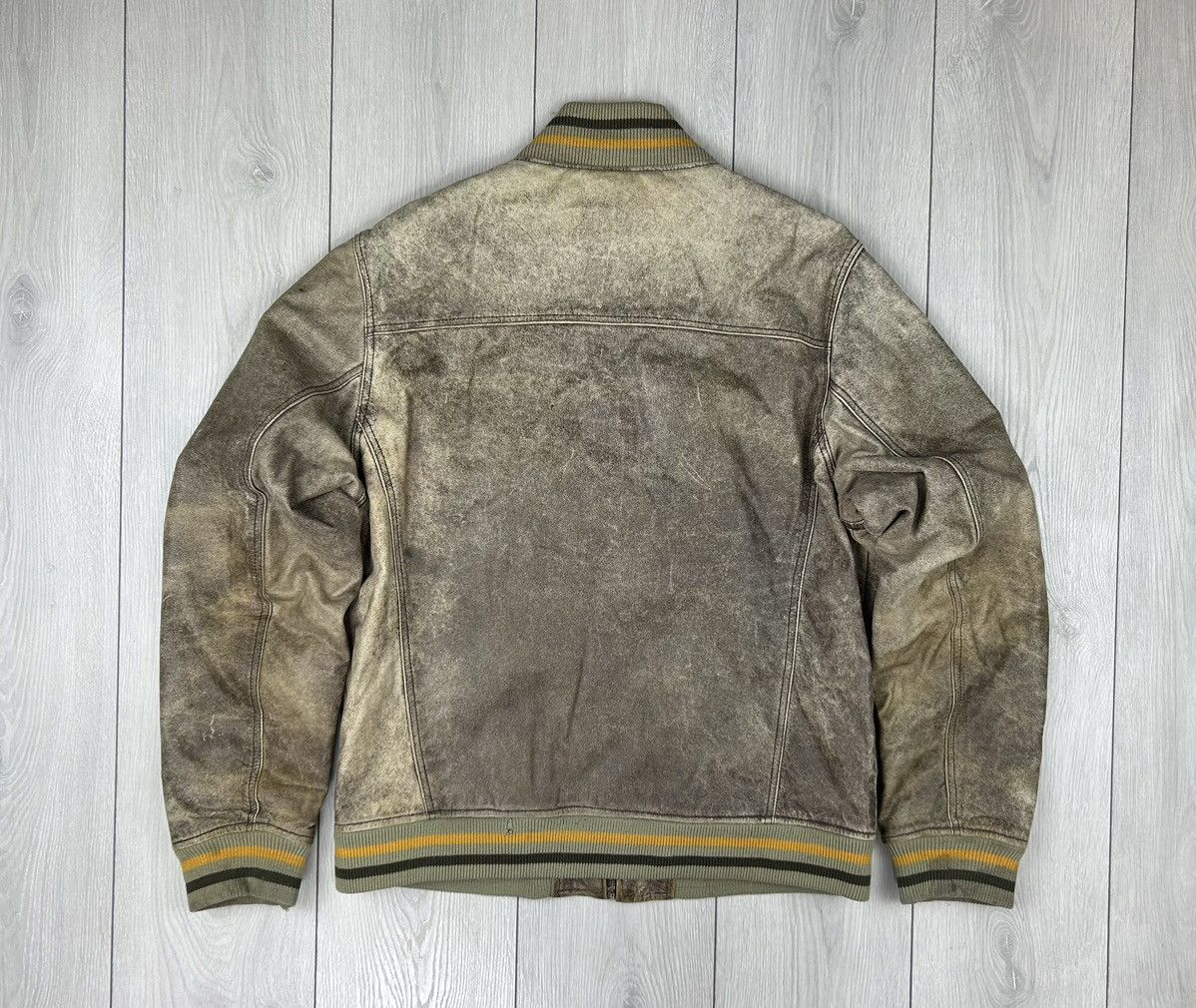 Quiksilver × Vintage Quiksilver Vintage Leather Jacket Size L Size US L / EU 52-54 / 3 - 10 Thumbnail