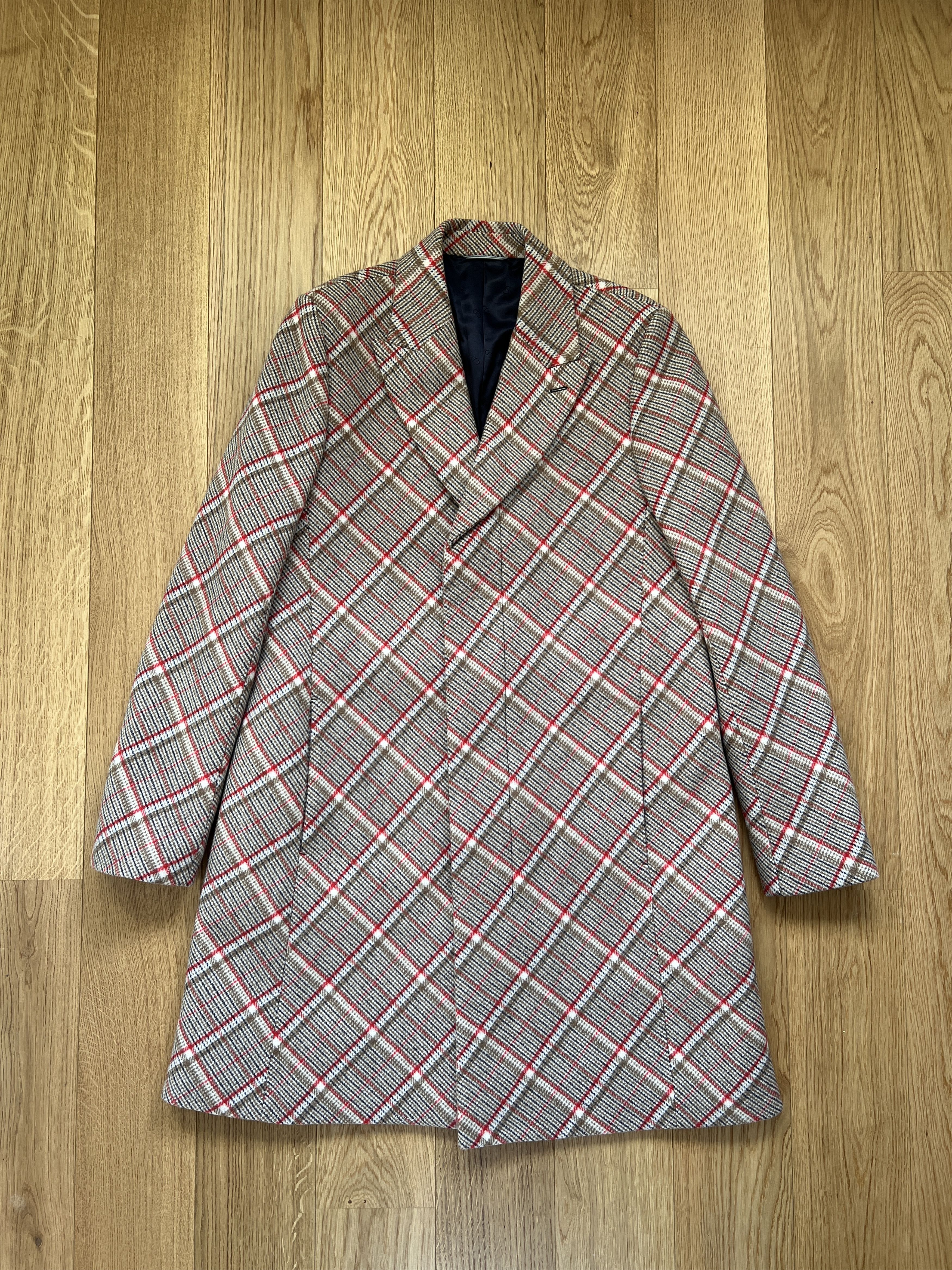 Dior Dior Men's Homme Tailored Check Checkered print wool coat. Size US M / EU 48-50 / 2 - 1 Thumbnail
