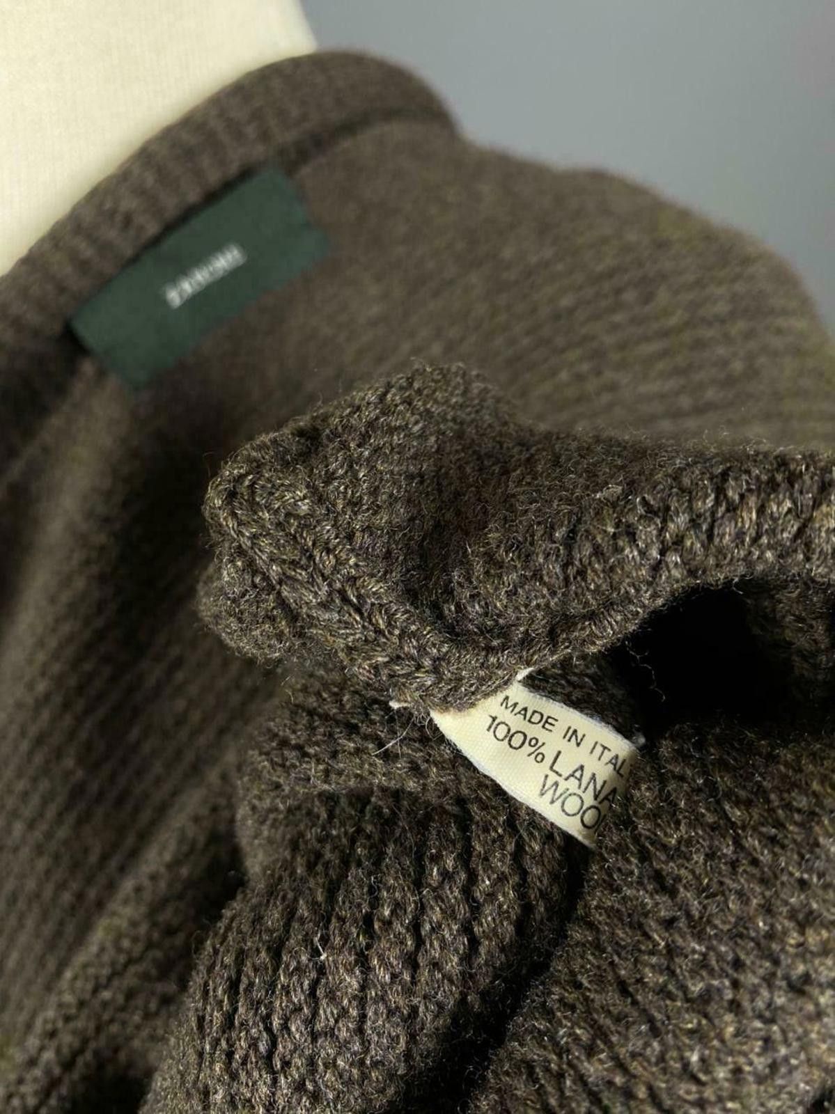 Zanone Ladies Zanone Brown Wool Knited Cardigan Sweater Size 44 Size M / US 6-8 / IT 42-44 - 9 Thumbnail