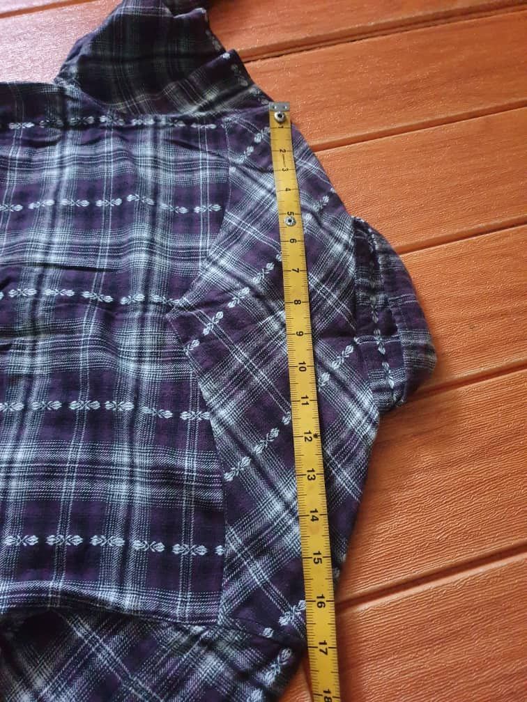 PPFM 💥Gilevans checkered purple inspired sugarcane western shirt Size US M / EU 48-50 / 2 - 12 Thumbnail