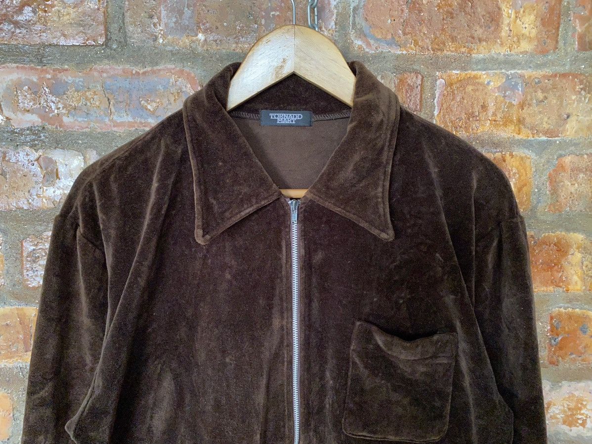 Tornado Mart 1990s Tornado Mart Japan Velour Zipper Jacket Size US M / EU 48-50 / 2 - 3 Thumbnail