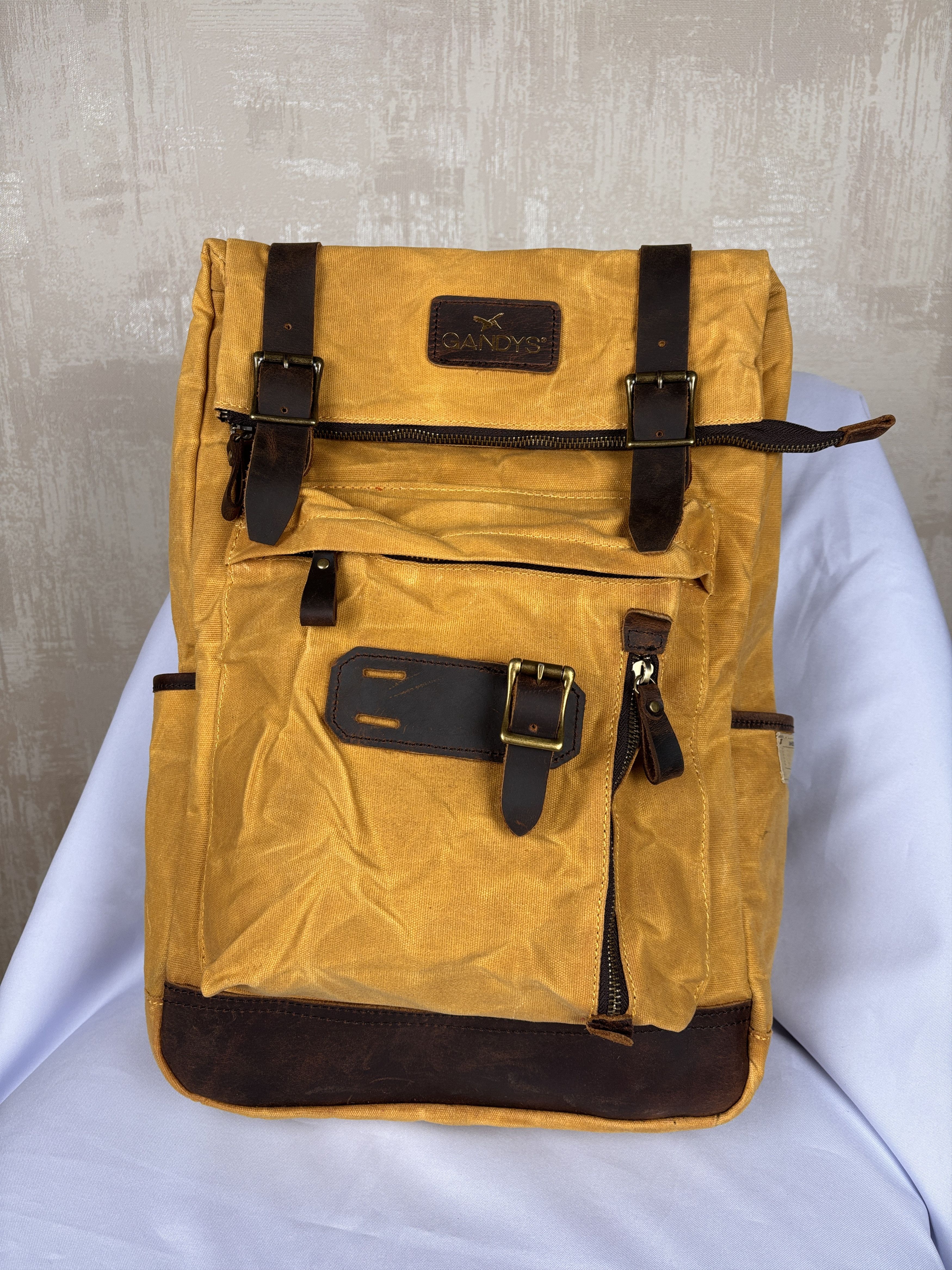 Other Gandys Canvas Wax Waxed Cotton Backpack Travel Outdoor Size ONE SIZE - 1 Thumbnail