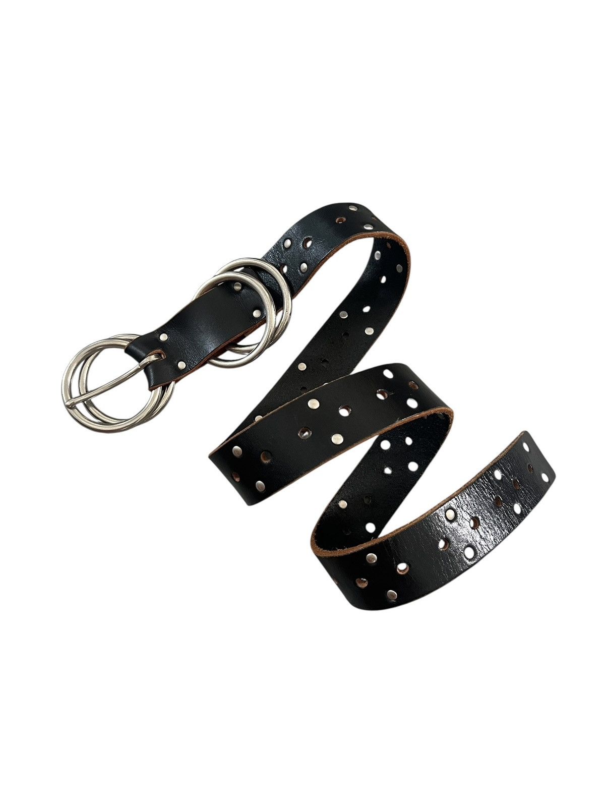 Yohji Yamamoto Vintage Y’s Yohji Yamamoto Studded Leather Belt Size 32 - 1 Thumbnail