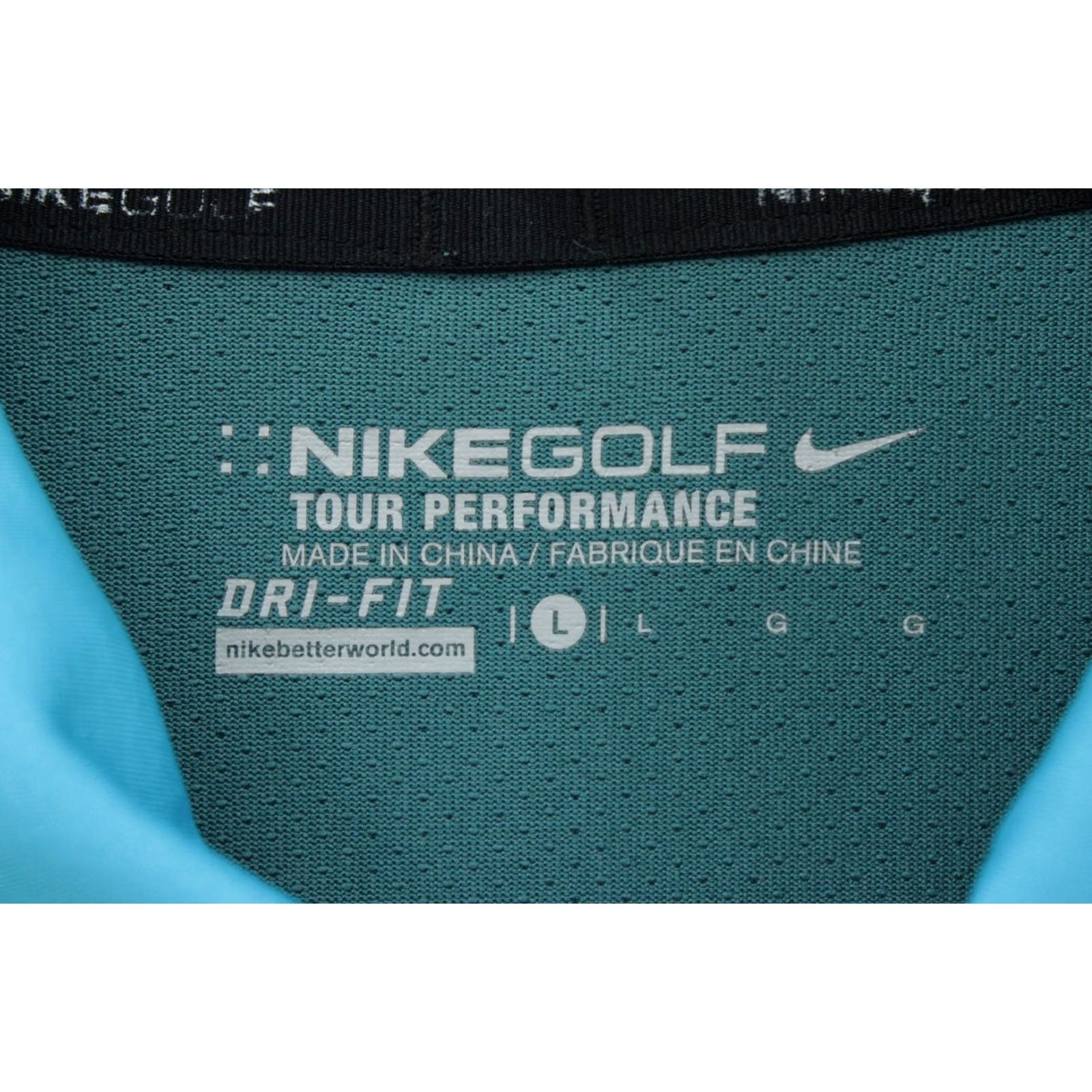 Nike Nike Golf Polo Shirt Mens Large Blue Striped Tour Performance Vibrant Athletic Size US L / EU 52-54 / 3 - 5 Thumbnail