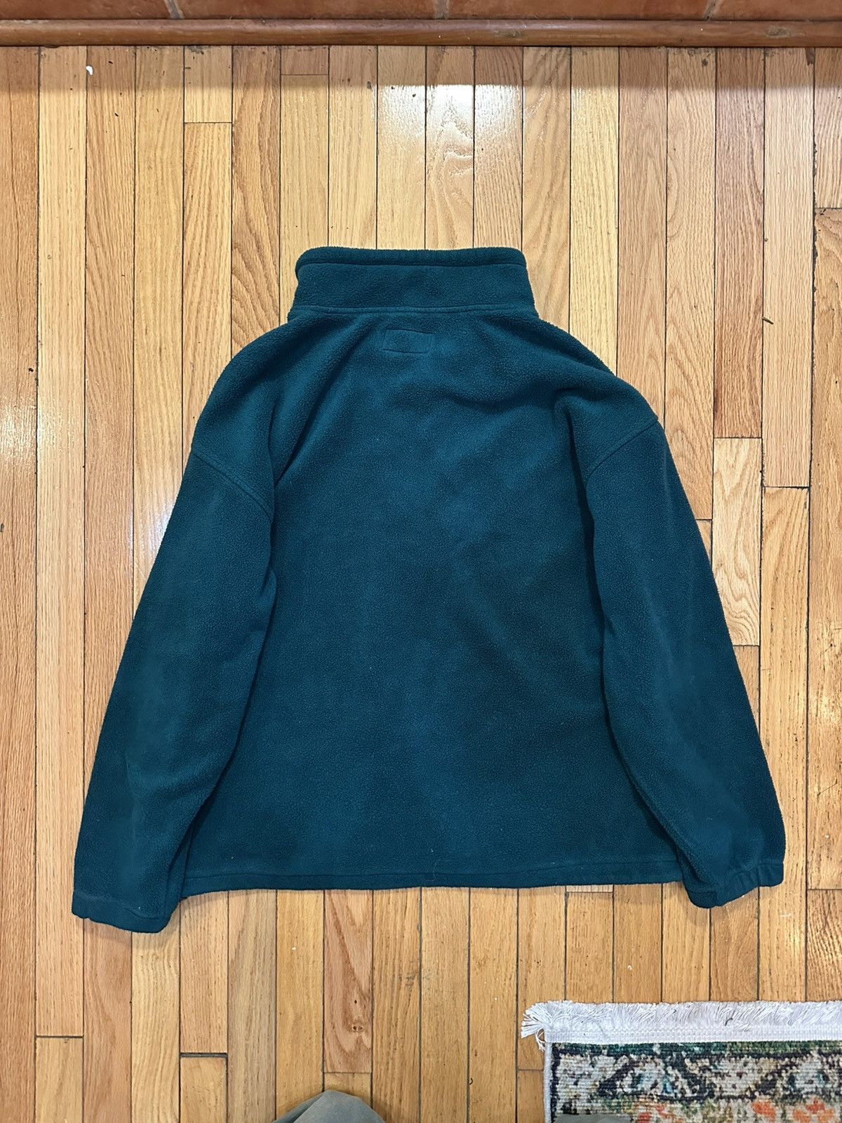 Eddie Bauer Vintage 00s Eddie Bauer Fleece Quarter-Zip - Forest Green Size US L / EU 52-54 / 3 - 3 Thumbnail