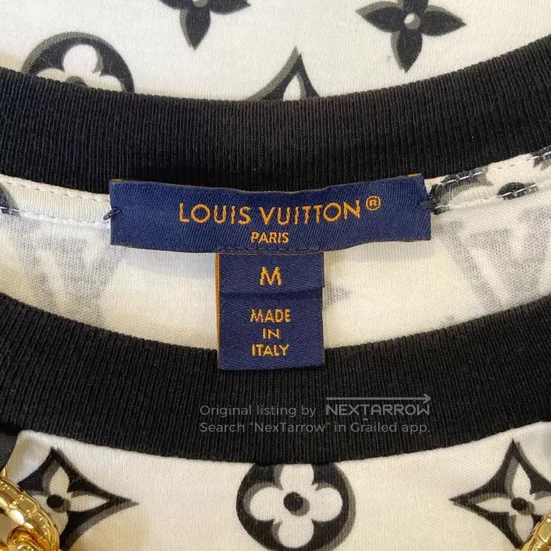 Louis Vuitton Louis Vuitton White full logo short sleeve Size US M / EU 48-50 / 2 - 4 Thumbnail