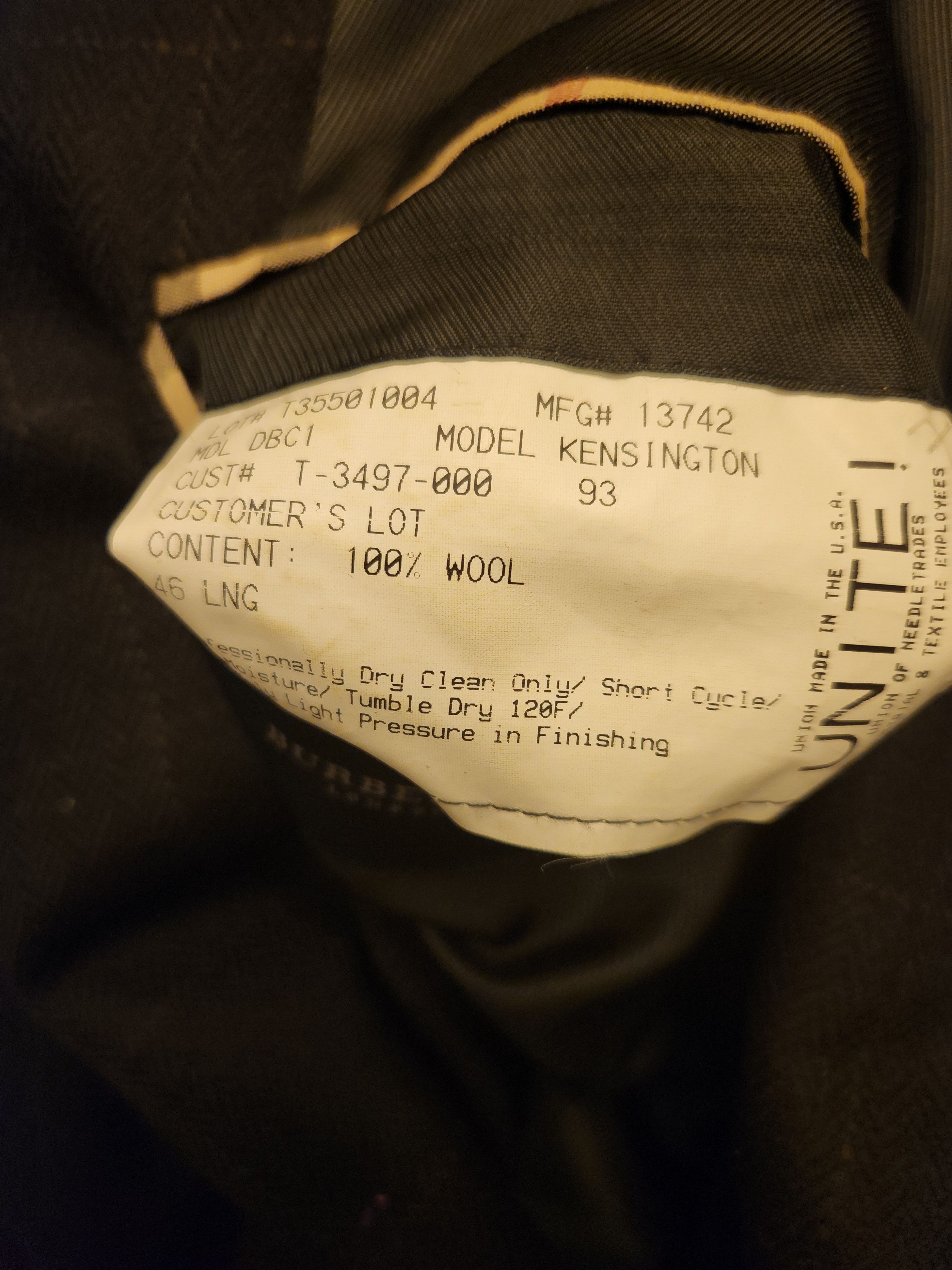 Burberry Vintage 90's 100% Wool Windowpane Designed Blazer Size 46R - 3 Thumbnail