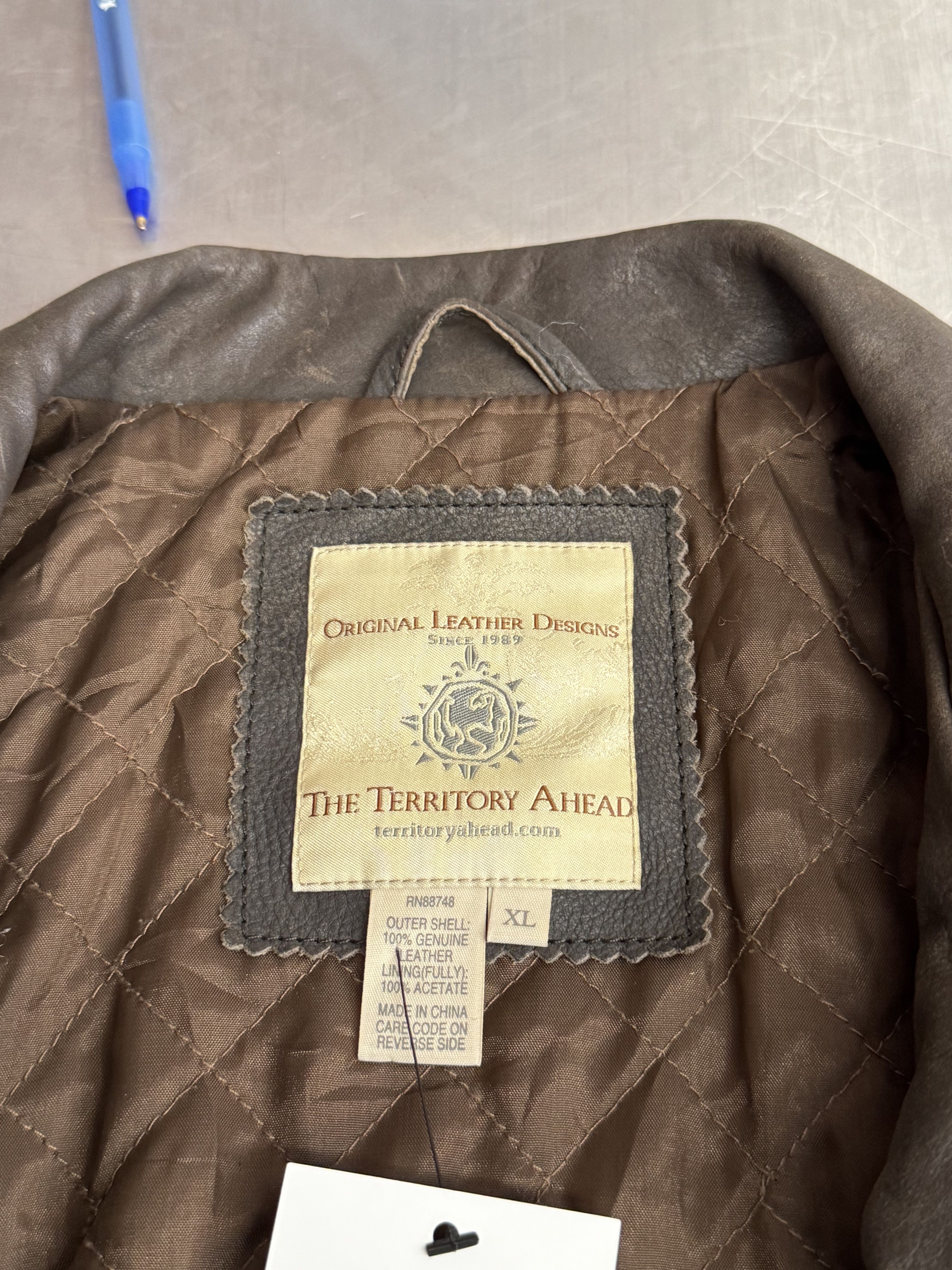 The Territory Ahead Vintage Leather Jacket Size US XL / EU 56 / 4 - 3 Thumbnail