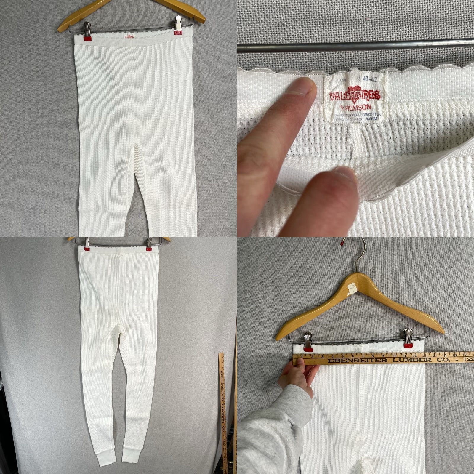 Vintage VINTAGE 1980s Remson White Cotton Blend Ladies Thermal Underwear Shirt M 38-40 USA Womens Size M / US 6-8 / IT 42-44 - 8 Thumbnail