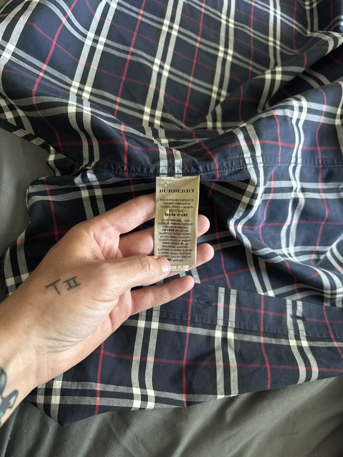 Burberry Burberry Dress Shirt Size US XL / EU 56 / 4 - 5 Thumbnail