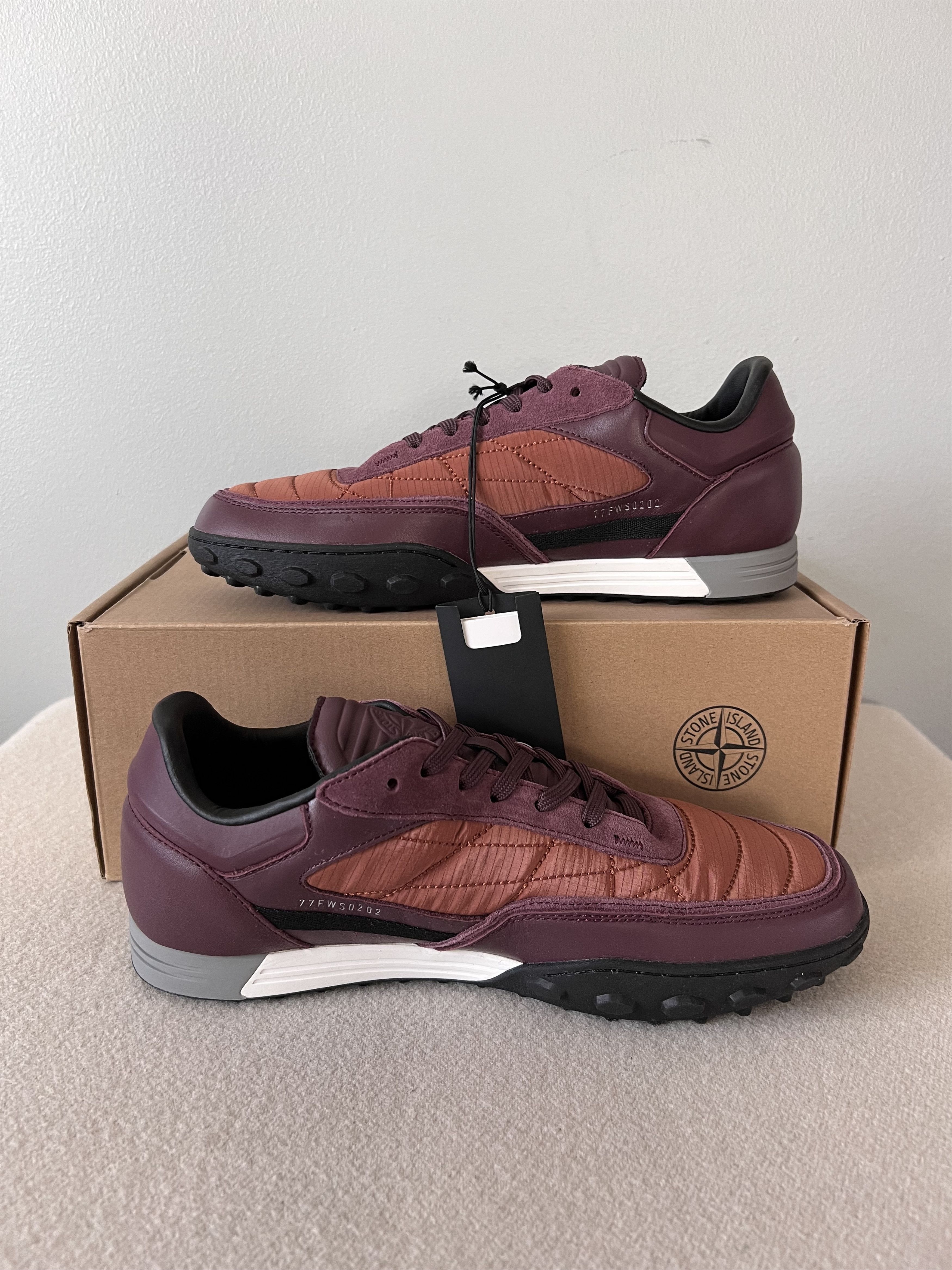 Stone Island Stone Island Football Sneakers in Burgundy Size US 7 / EU 40 - 3 Thumbnail