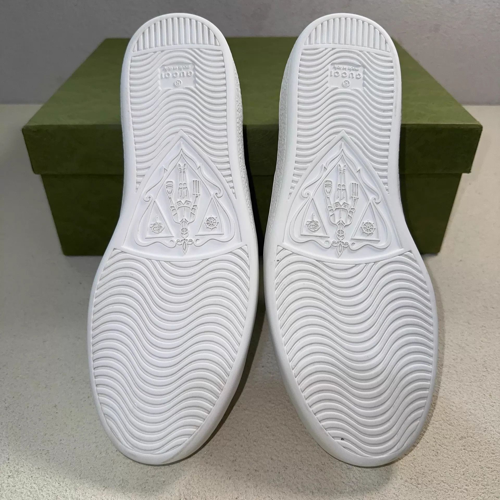 Gucci GUCCI ACE Platform Lace-Up Low-Top Sneaker Men's White 42 Size US 9 / EU 42 - 4 Thumbnail