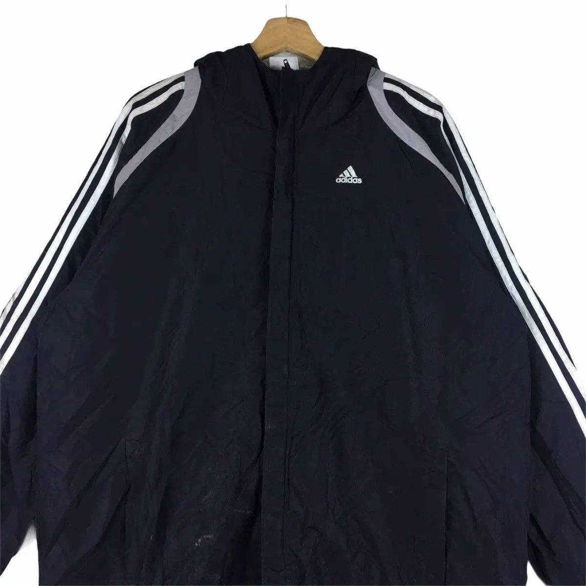 Adidas Vtg ADIDAS EQUIPMENT Long Jacket Parka Trench Coat Raincoat Size US XL / EU 56 / 4 - 2 Thumbnail