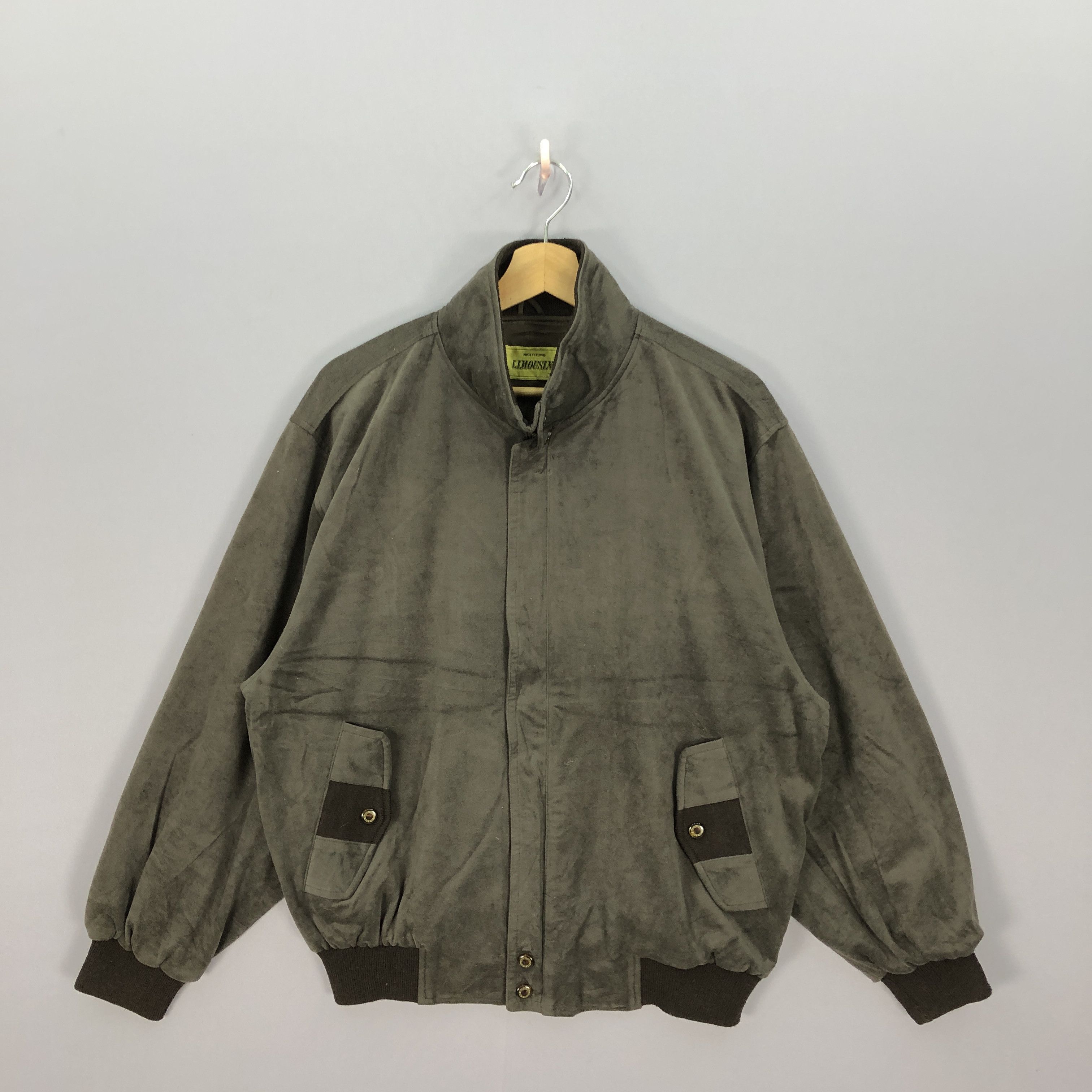 Japanese Brand × Vintage Vintage 80s Limousine Zipper Bomber Jackets Size L / US 10 / IT 46 - 1 Thumbnail