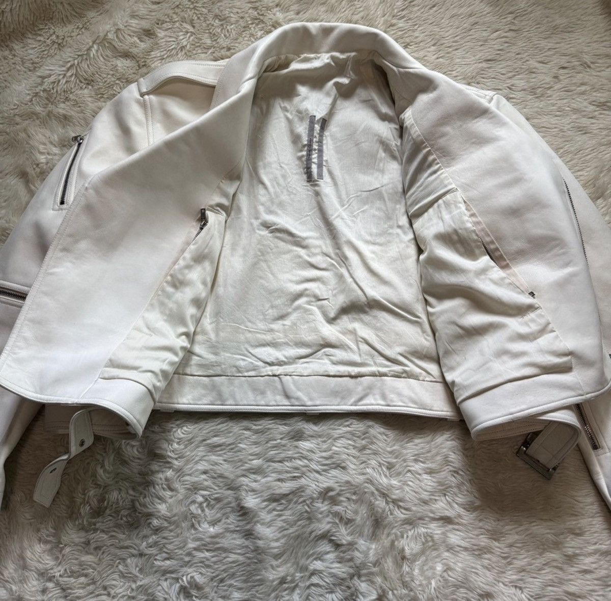 Rick Owens Rick Owens Concordians cropped Bauhaus stooges Albino Jacket Size US L / EU 52-54 / 3 - 10 Thumbnail