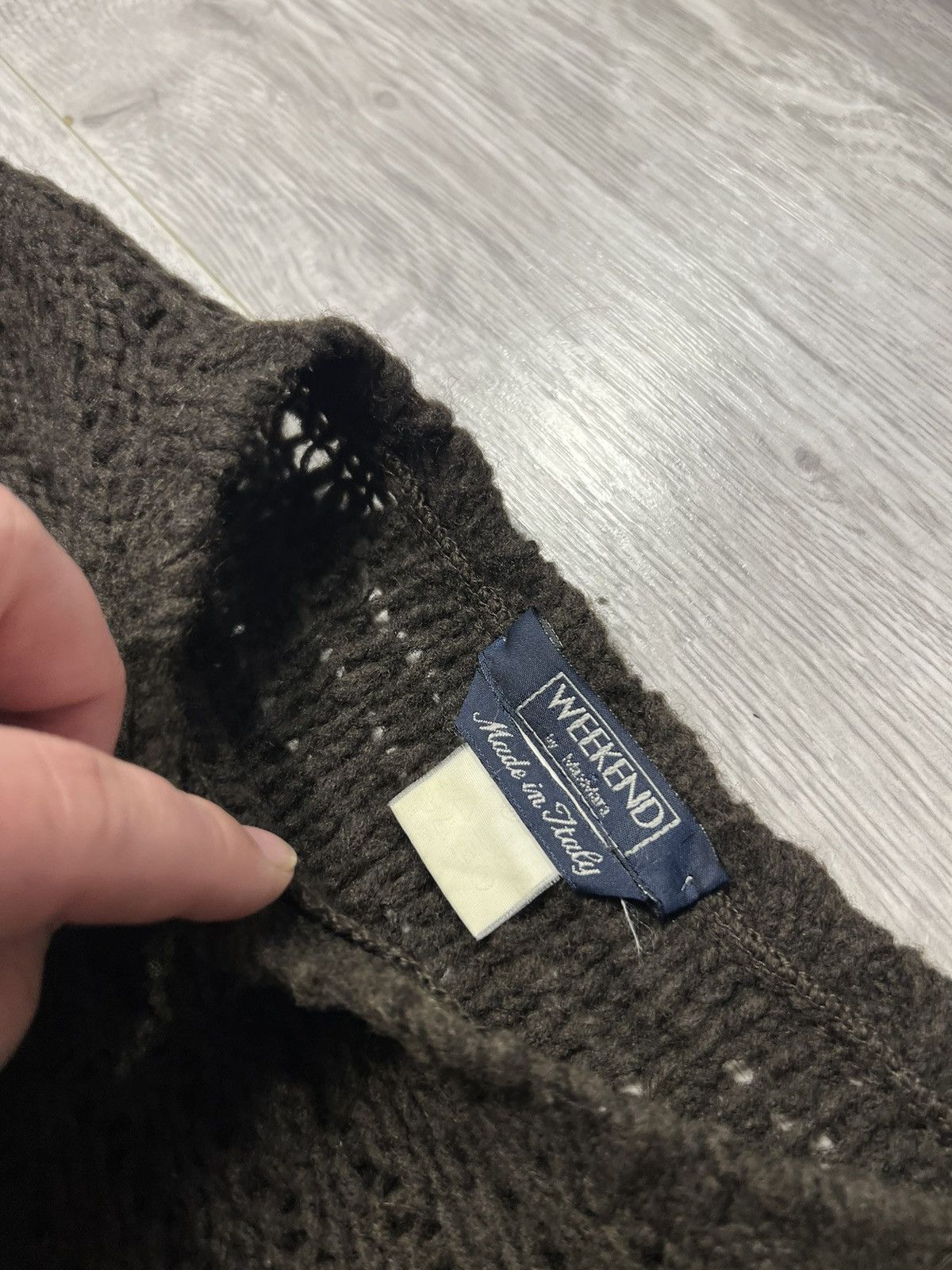 Weekend Max Mara Vintage Weekend by Max Mara Brown Knitted Cropped Sweater Size M / US 6-8 / IT 42-44 - 5 Thumbnail