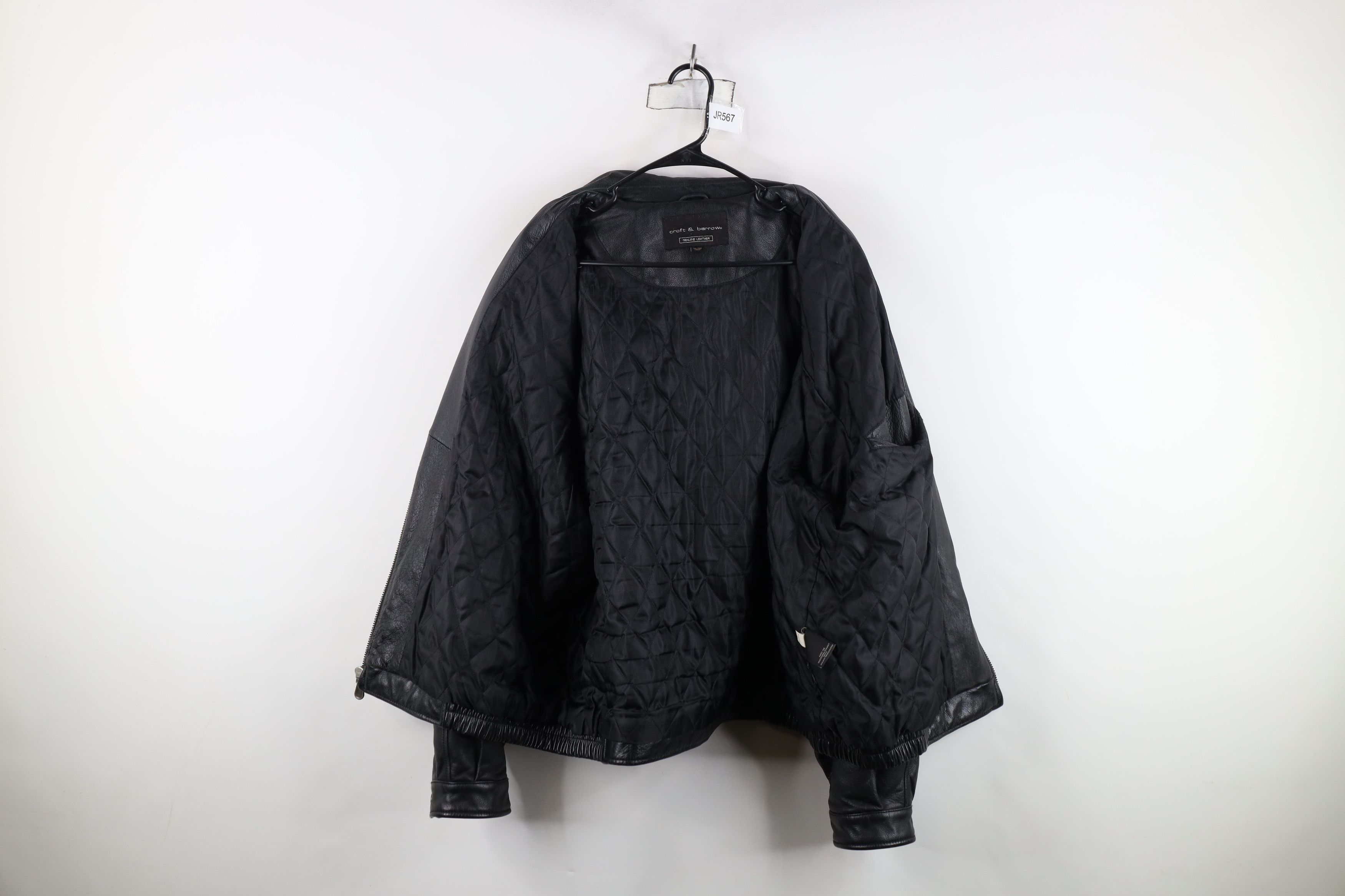 Vintage Vintage Streetwear Quilted Leather Bomber Jacket Black AS IS Size US XL / EU 56 / 4 - 10 Thumbnail