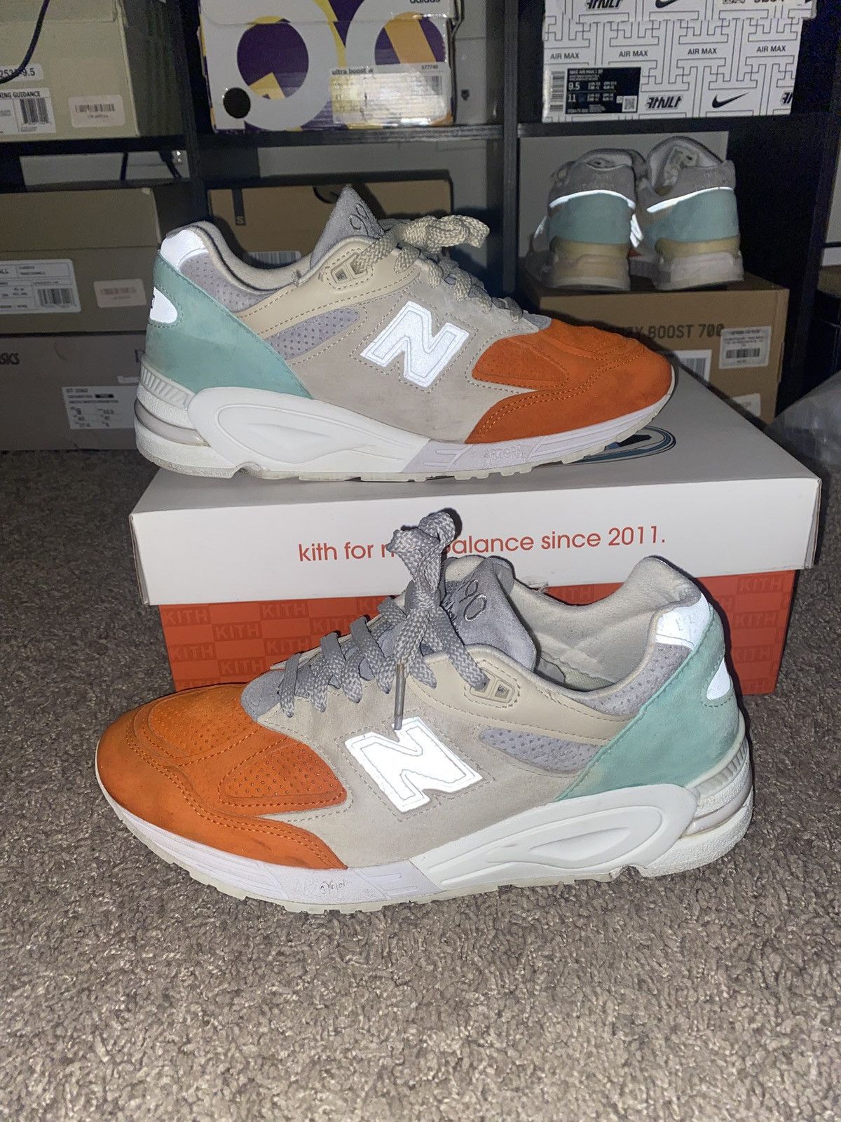 Kith × New Balance New Balance 990v2 Kith Cyclades Size US 9.5 / EU 42-43 - 1 Thumbnail