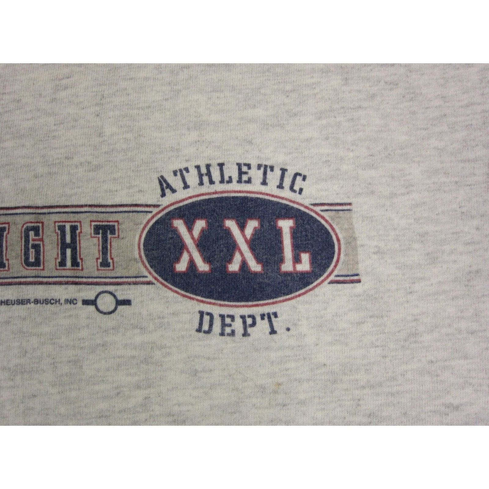 Hanes VINTAGE Hanes Bud Light Shirt Mens XL Gray Short Sleeve Crew Neck Logo 90s California Florida 80s 90s Ventage Shirt Mens XL Gray Size US XL / EU 56 / 4 - 3 Thumbnail