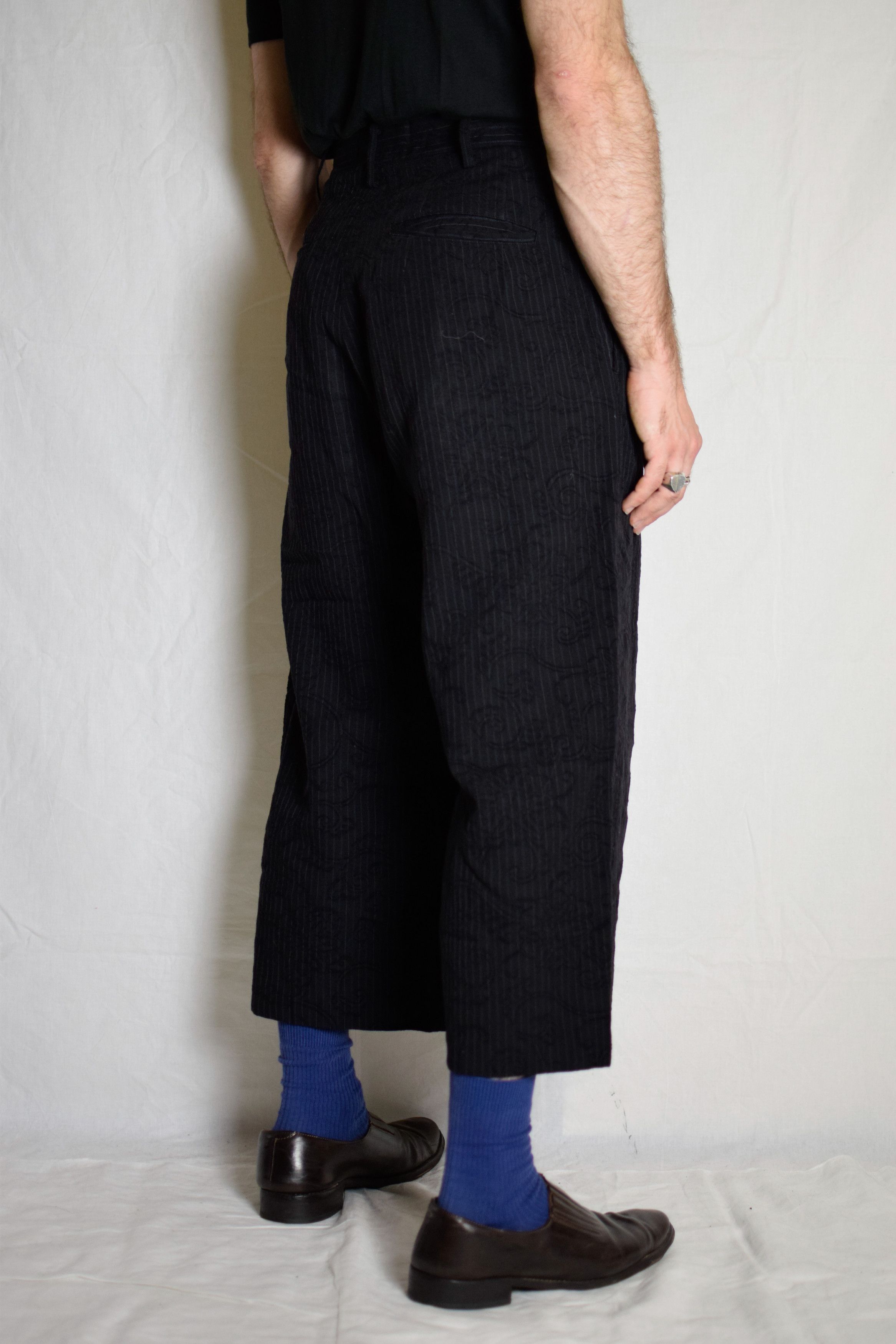 Yohji Yamamoto YYPH AW98 Wide Brocade Pants - HY-P21-162 Size US 30 / EU 46 - 6 Thumbnail