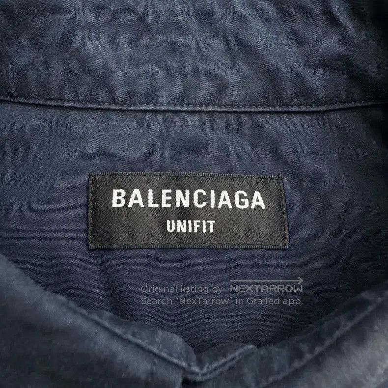 Balenciaga Balenciaga Shirt Collar Stitching Distressed Long Sleeve Size US S / EU 44-46 / 1 - 2 Thumbnail