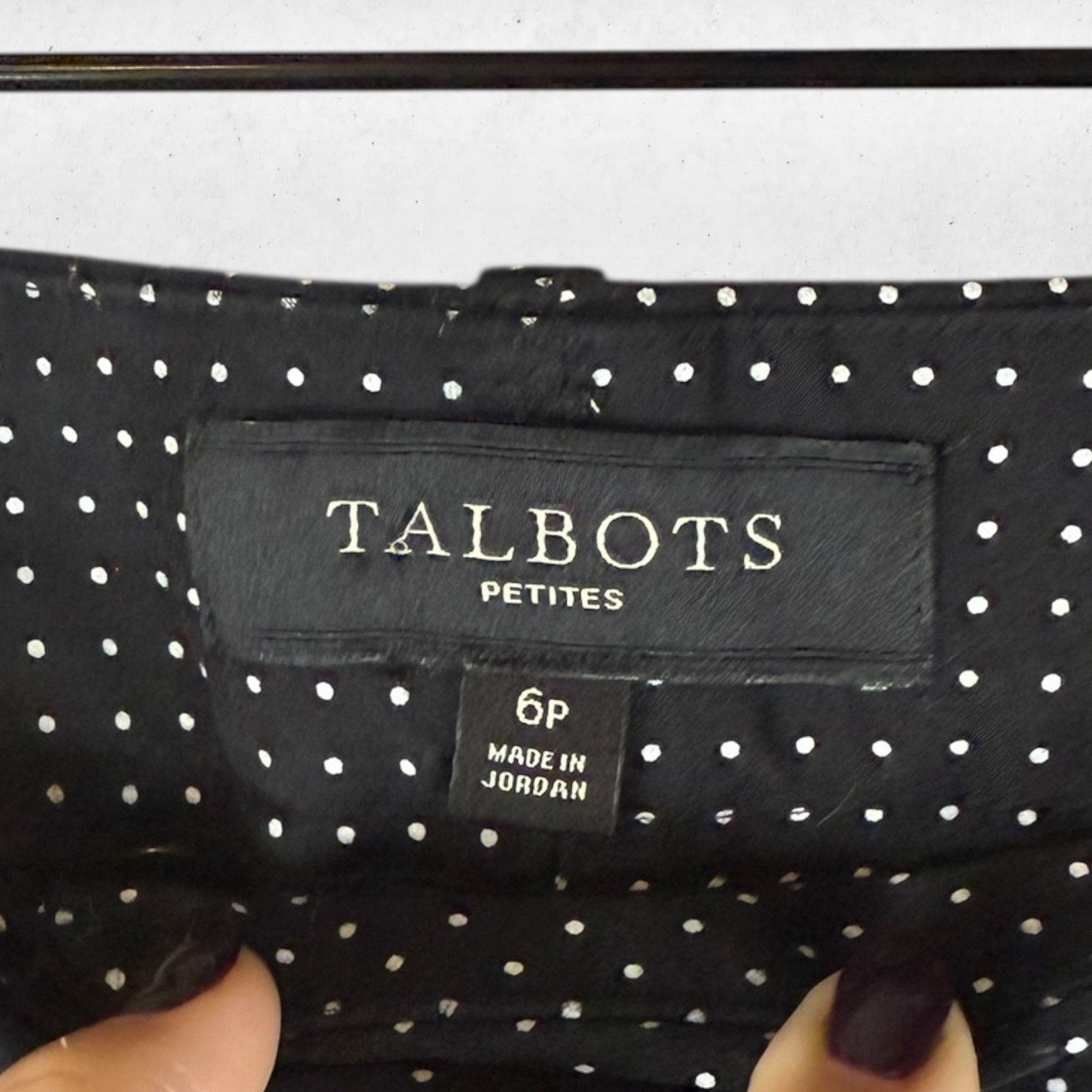 Other Talbots Pants Signature Women's 6P Polka Dot Chino Ankle Size 26" / US 2 / IT 38 - 3 Thumbnail